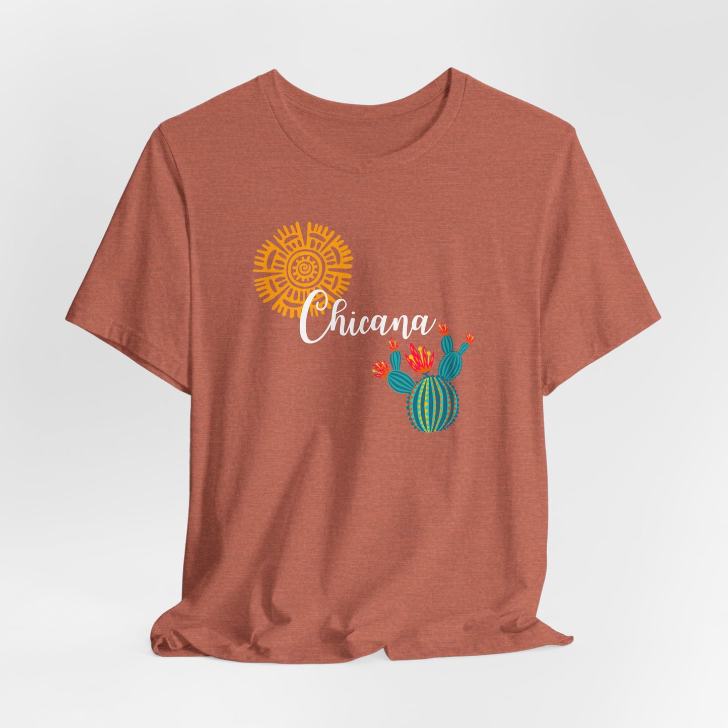 Chicana Shirt gift for Her Cactus Nopal Sol Tee Aztec Mayan Incan Latina Feminist
