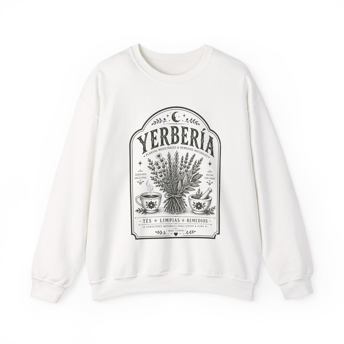 Yerberia Sweatshirt - Latina Curandera Sudadera - Spanish Gift for Her - Regalos para Mujer - Latina Pride Pullover