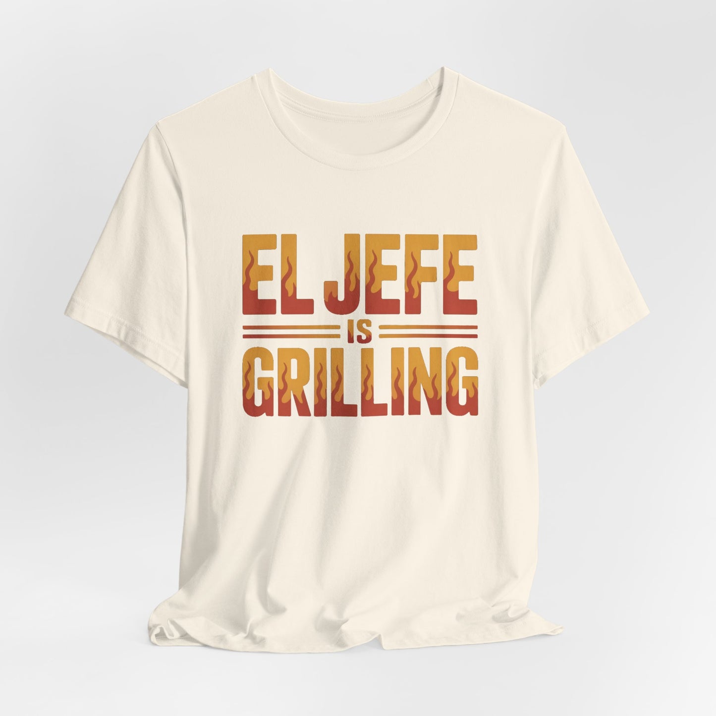 El Jefe is Grilling T-Shirt - Latino Boss Man Shirt, Hispanic Pride Tee, Spanish Jefe Gift, Latino Heritage Clothing