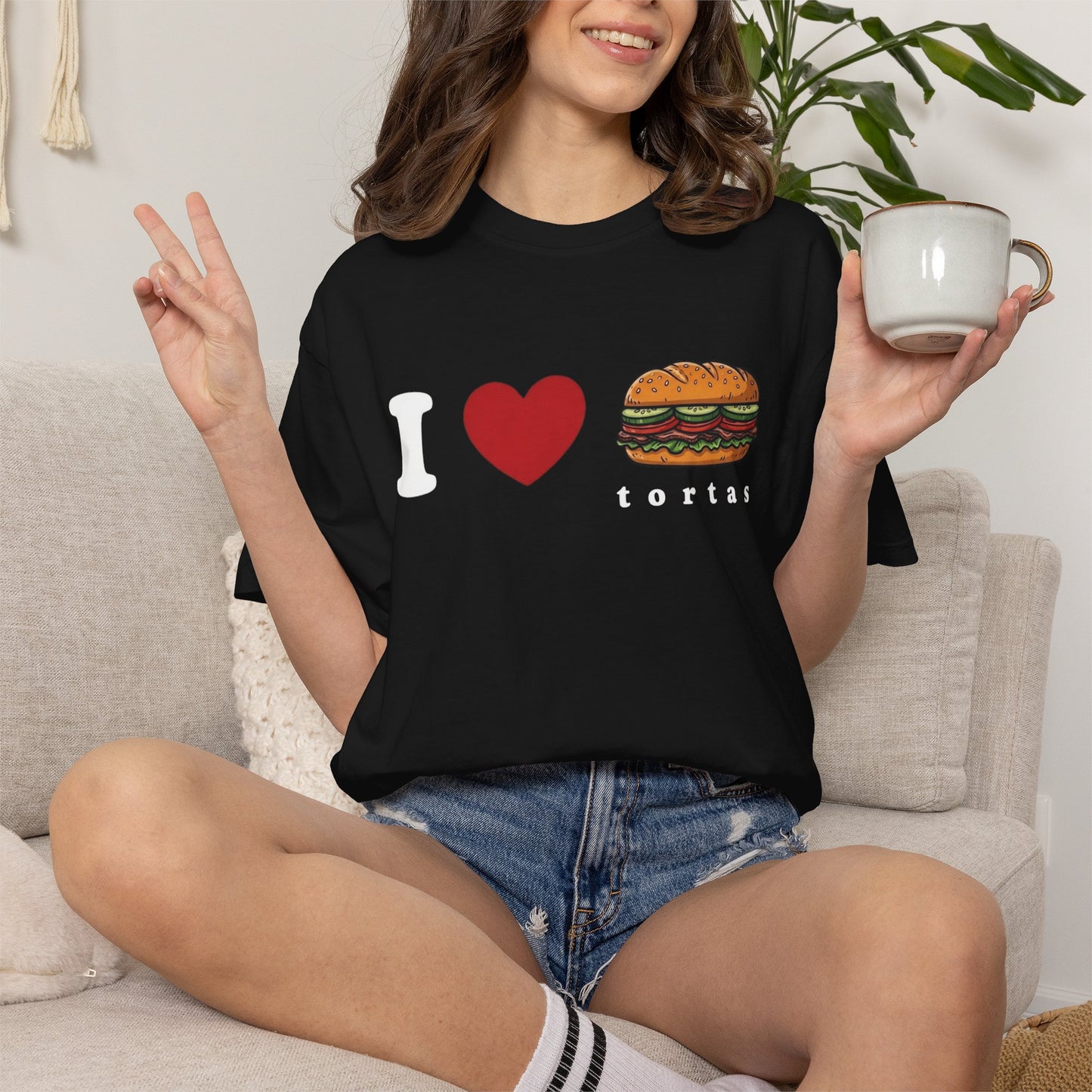 I love Tortas Shirt, Comfort Colors Bilingual Tee, Funny Gift for Men