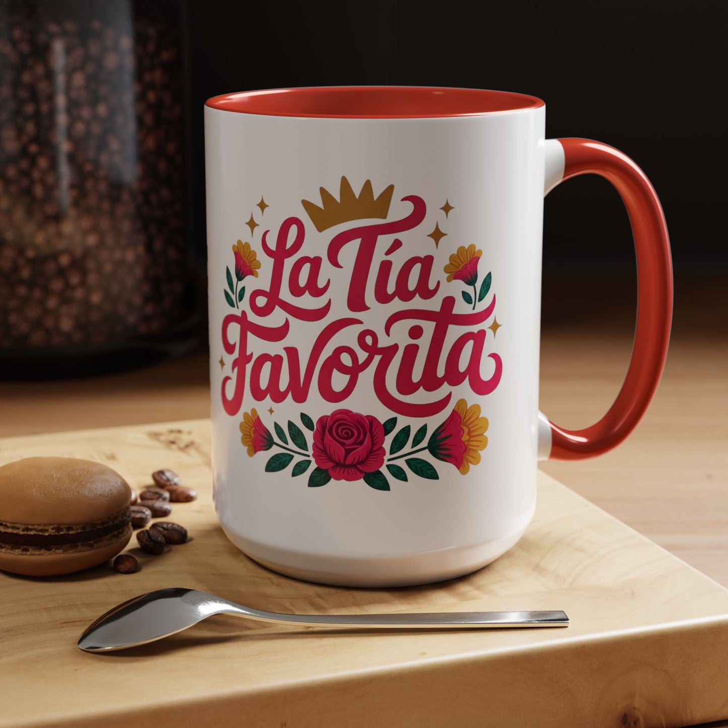 Tía Mug - Best Tía Ever Coffee Cup - Latino Family Gift - Tía Querida Birthday Present - Hispanic Tía Regalo