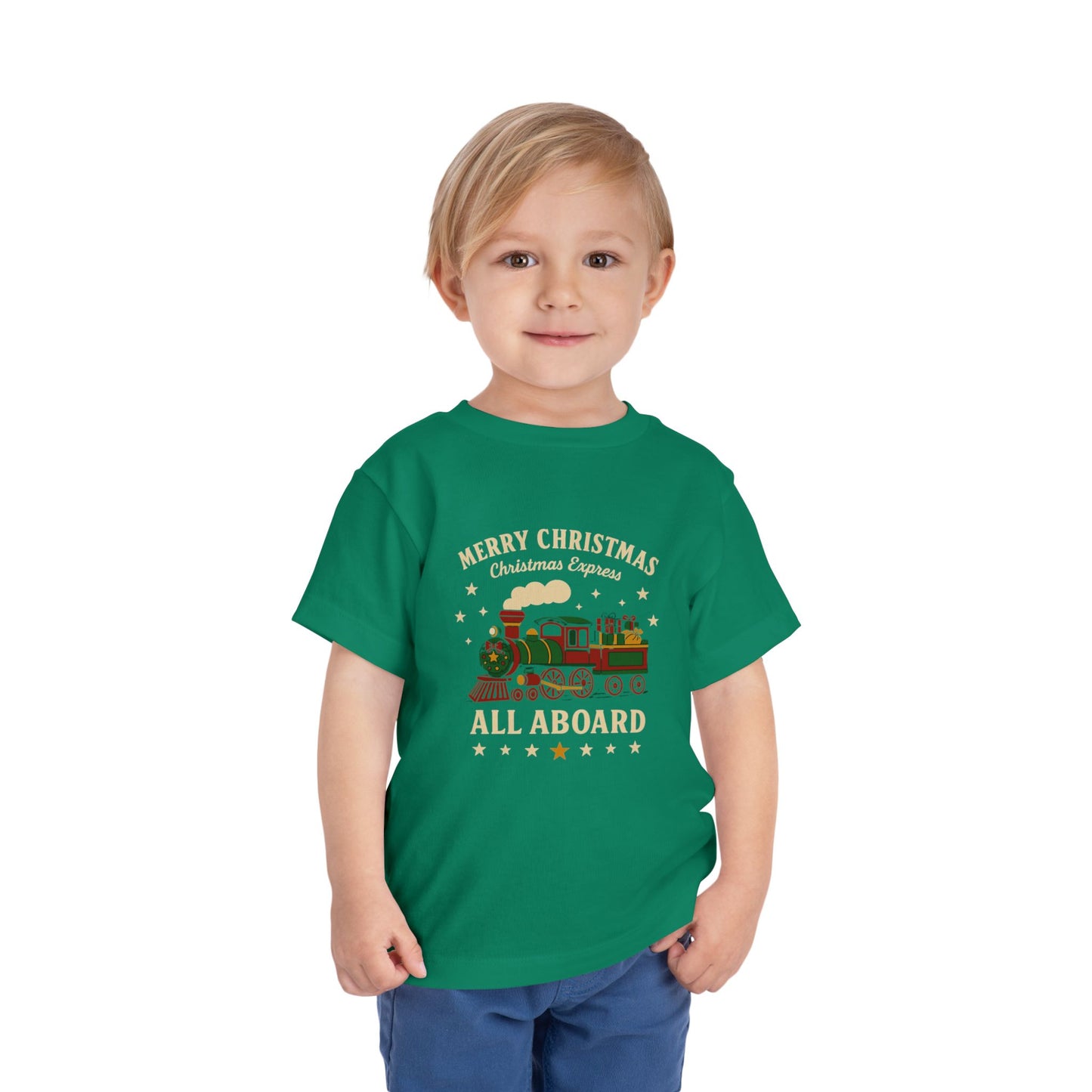Christmas Train Toddler Short Sleeve Tee