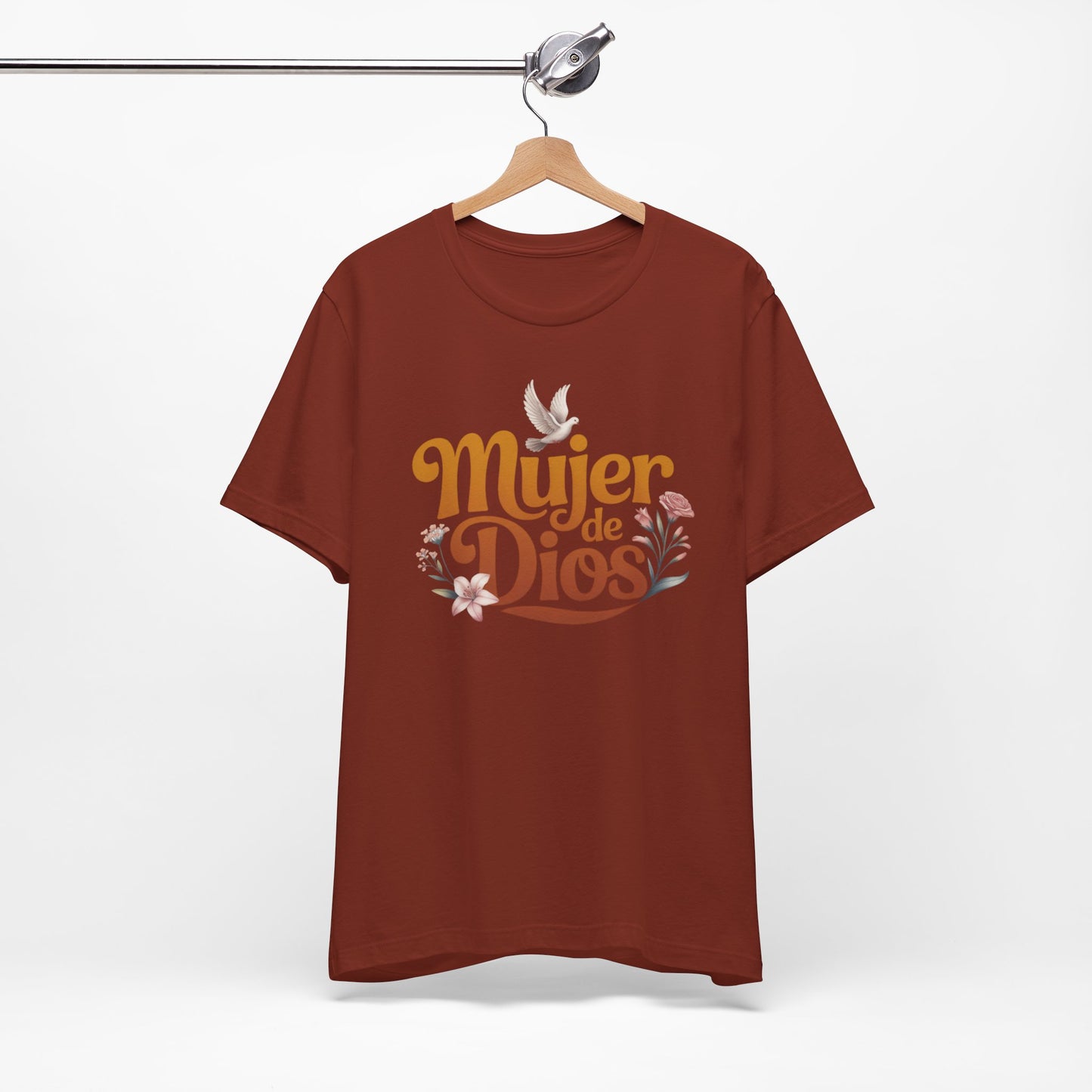 Mujer de Dios T-Shirt - Faith Based Latina Tee - Christian Spanish Gift - Catholic Blessed Mujer Shirt