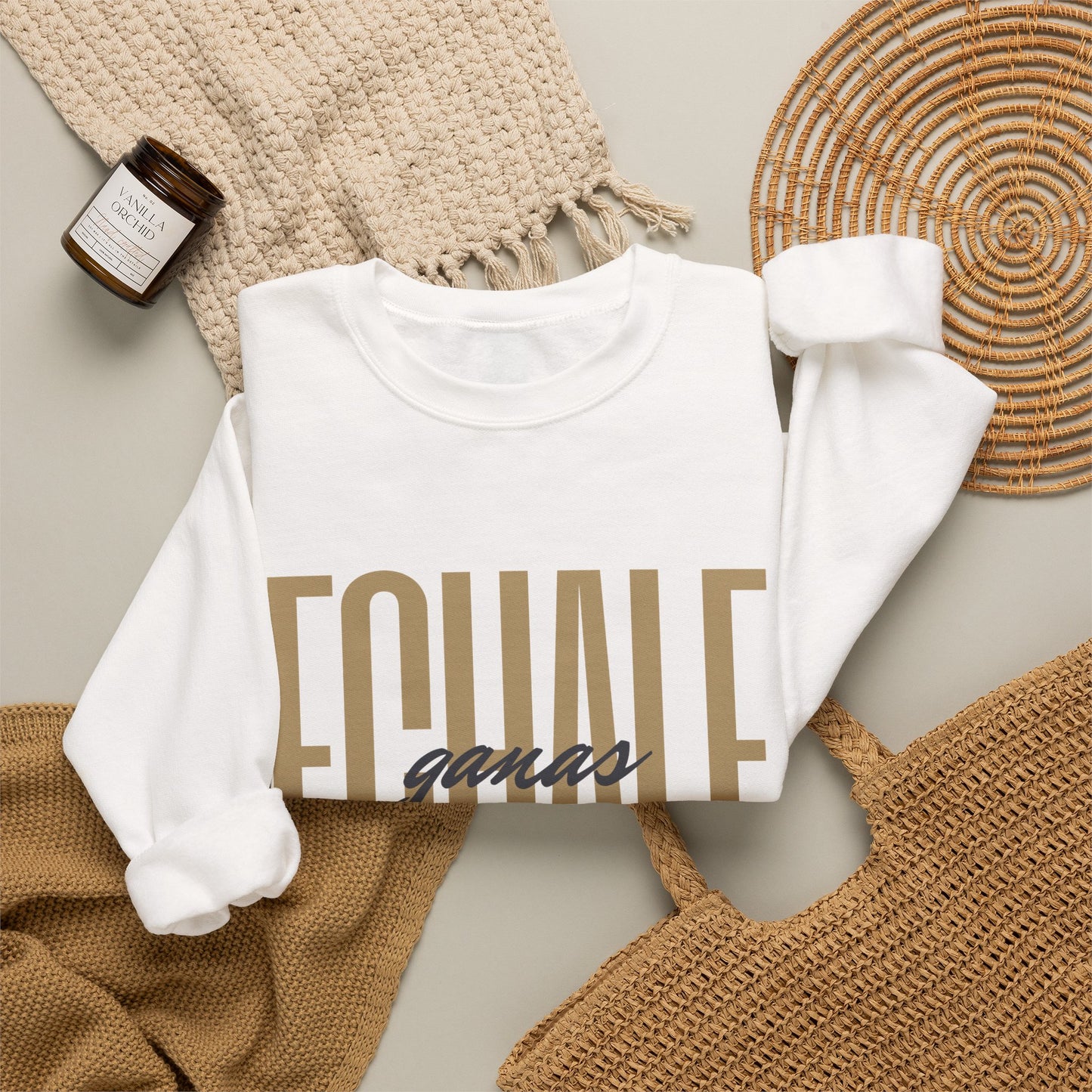 Echale Ganas Sweatshirt - Latina Motivational Gift - Spanish Inspirational Hoodie - Regalos Para Mujer - Latina Pride Pullover