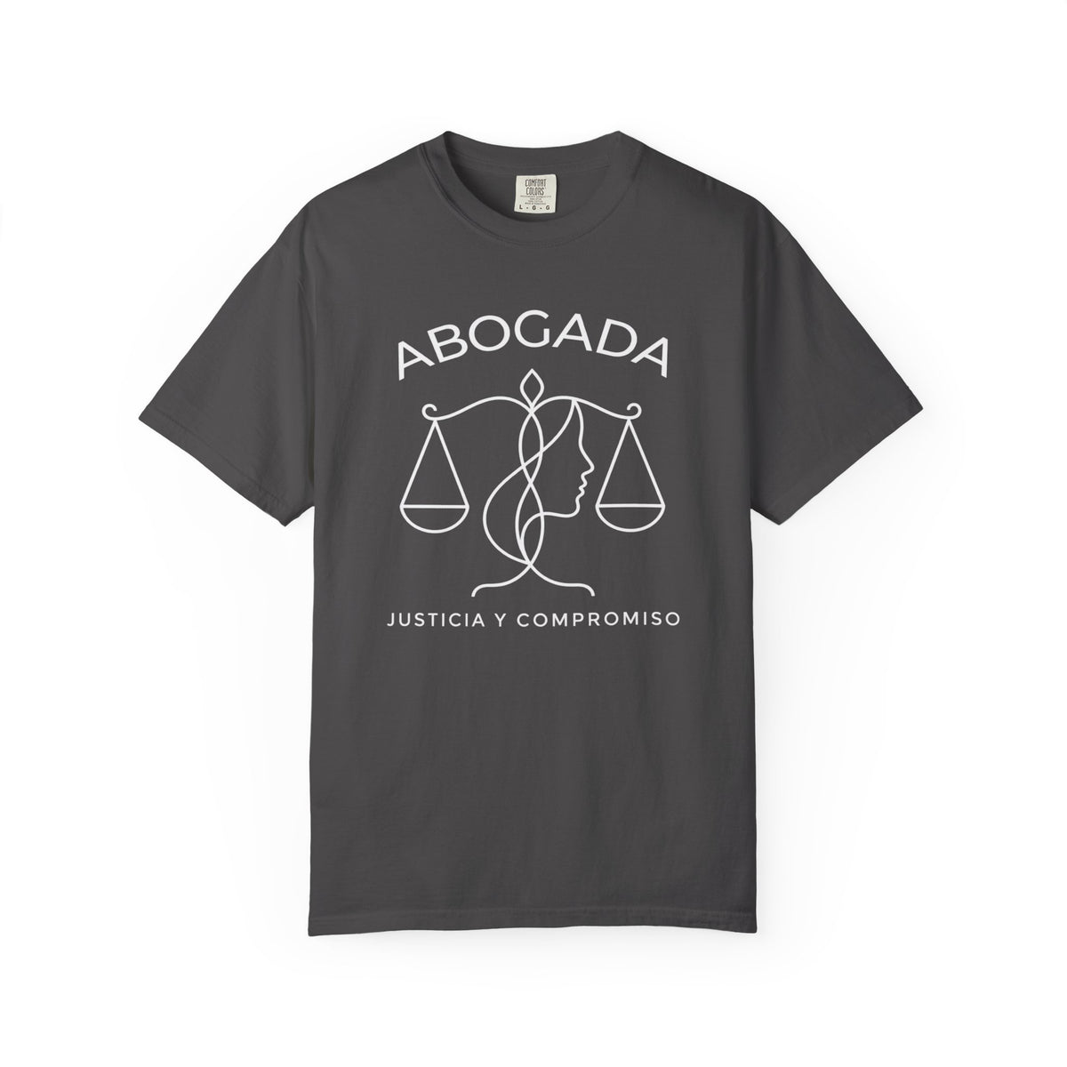 Abogada Justicia y Compromiso Tee - Spanish Latina Lawyer Shirt - Abogada Gift