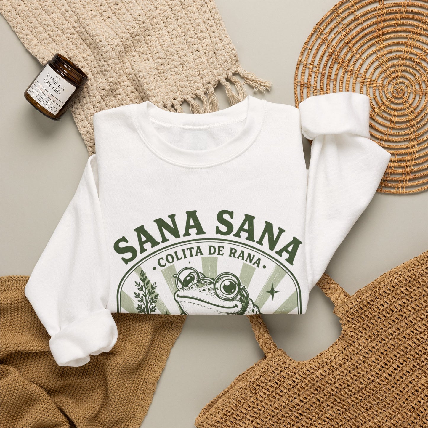 Colita De Rana Sweatshirt - Funny Spanish Saying Sudadera - Latina Gift - Bilingual Humor Pullover