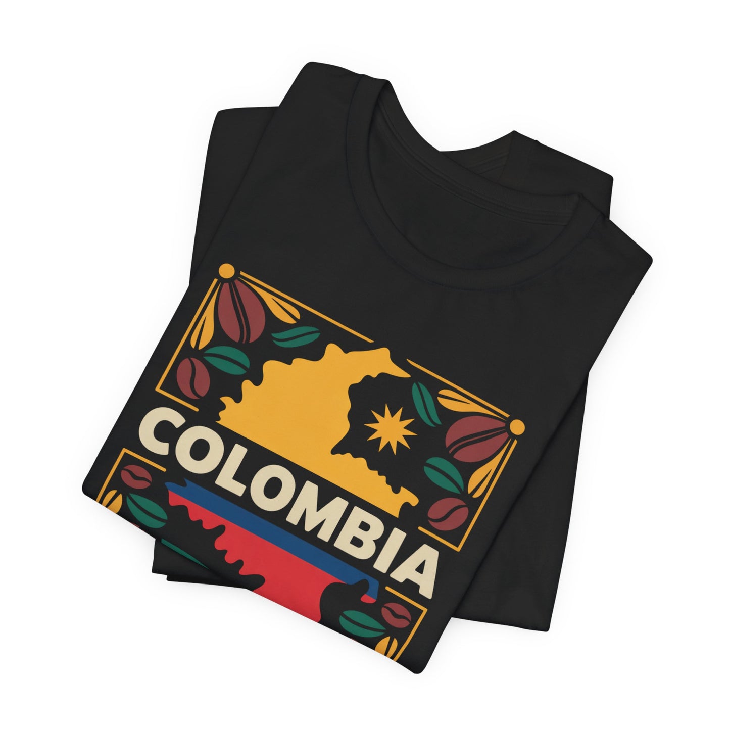 Colombia T-Shirt - Colombian Heritage Pride Tee - Orgullo Colombiano Gift - Hispanic Pride Shirt - Cafetero Style