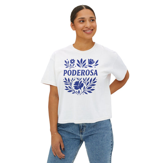 Poderosa  Women's Boxy Tee | Latina Shirt