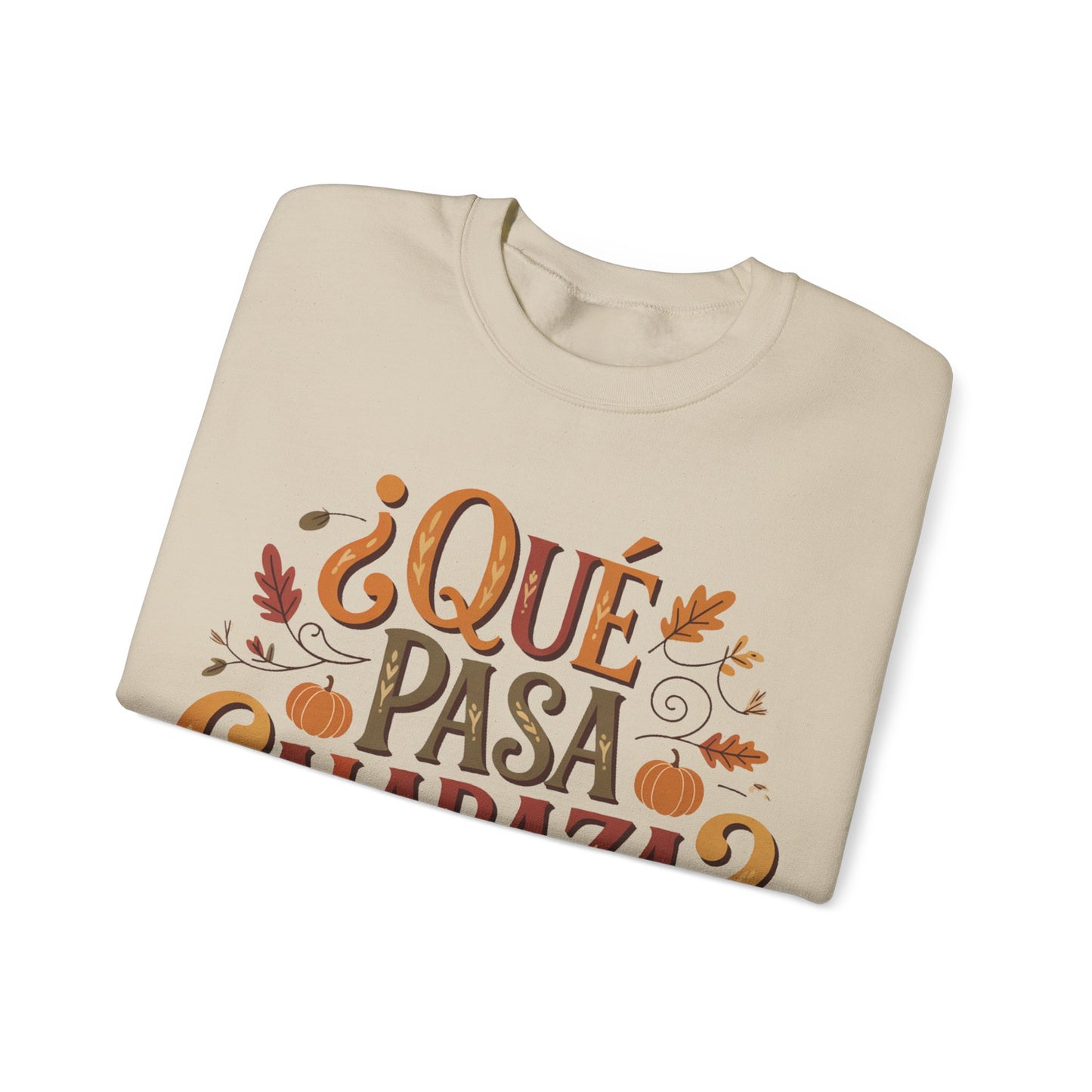 Que Pasa Calabaza Sweatshirt - Hispanic Heritage Fall Phrase - Latino Culture Pumpkin Season Shirt - Autumn Spanish Gift