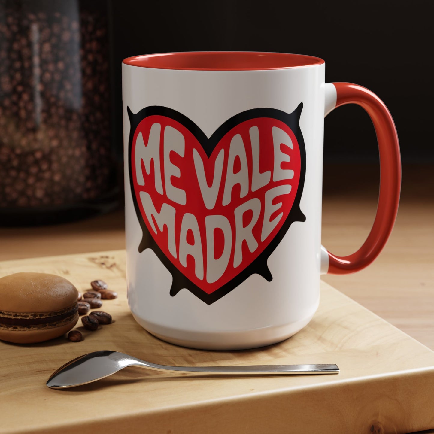 Me Vale Madre Mug - Funny Mexican Saying Cup | Latino Family Gift | Spanish Phrases Coffee Mug | Dicho Mexicano