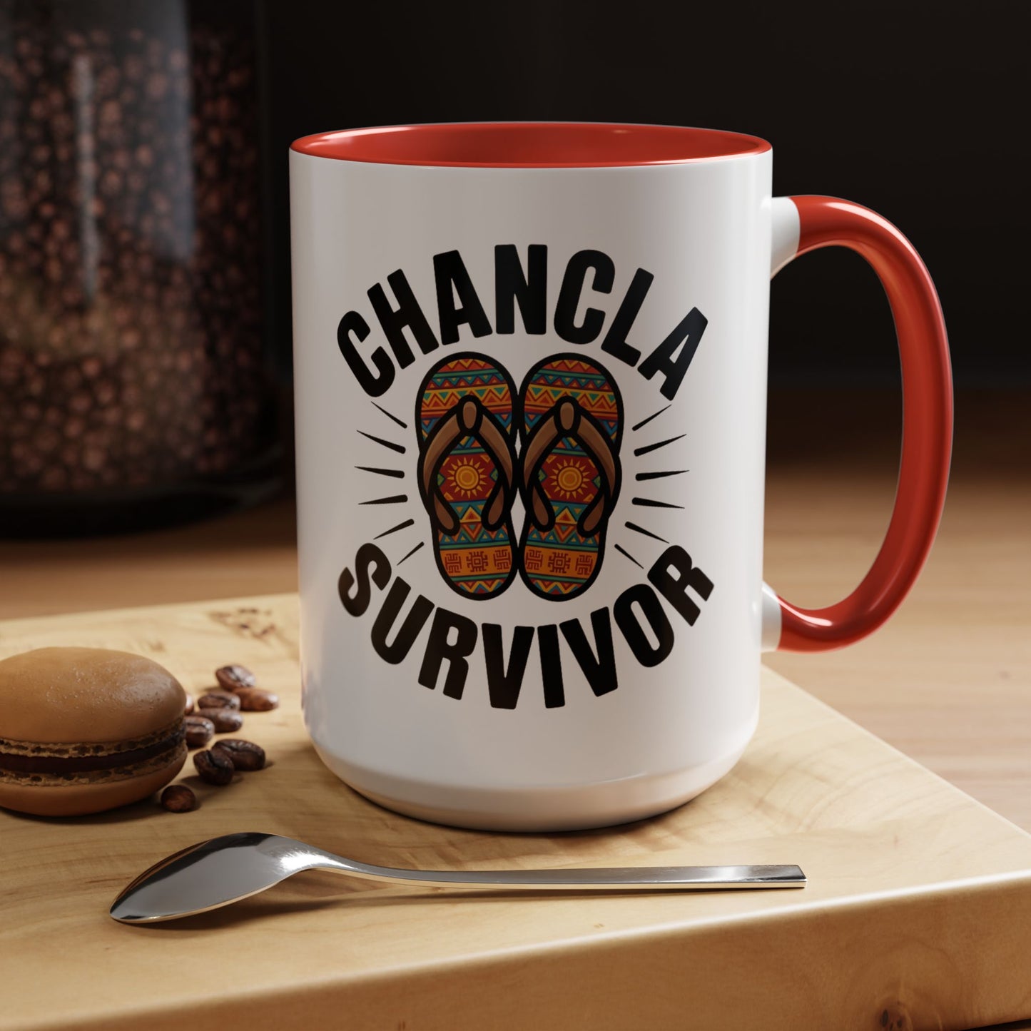 Chancla Mug - Funny Latino Gift for Abuela Mama - Hispanic Comedy Coffee Cup - Mexican Humor Mug - Spanish Culture Gift