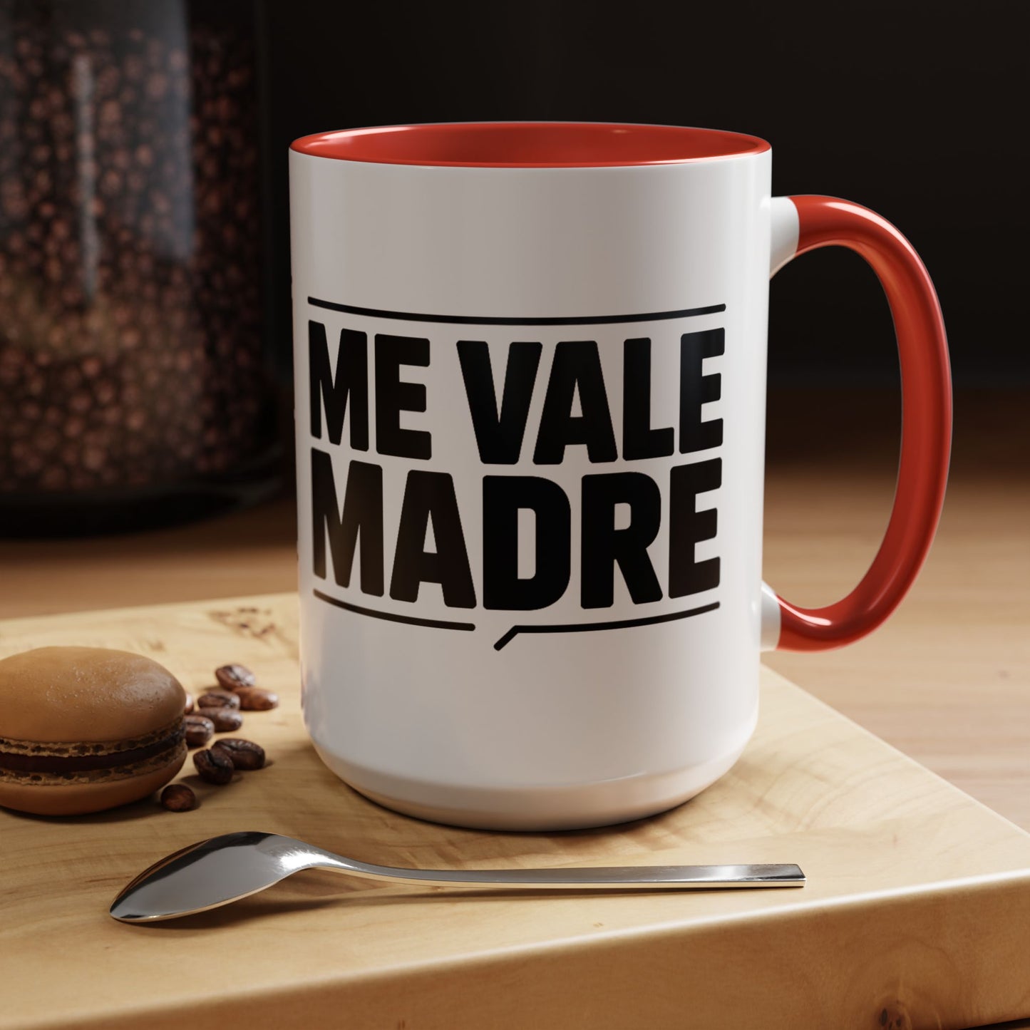 Me Vale Madre Mug - Funny Spanish Sayings Coffee Cup - Latino Family Gift - Hispanic Humor Mug - Mexican Mom Gift