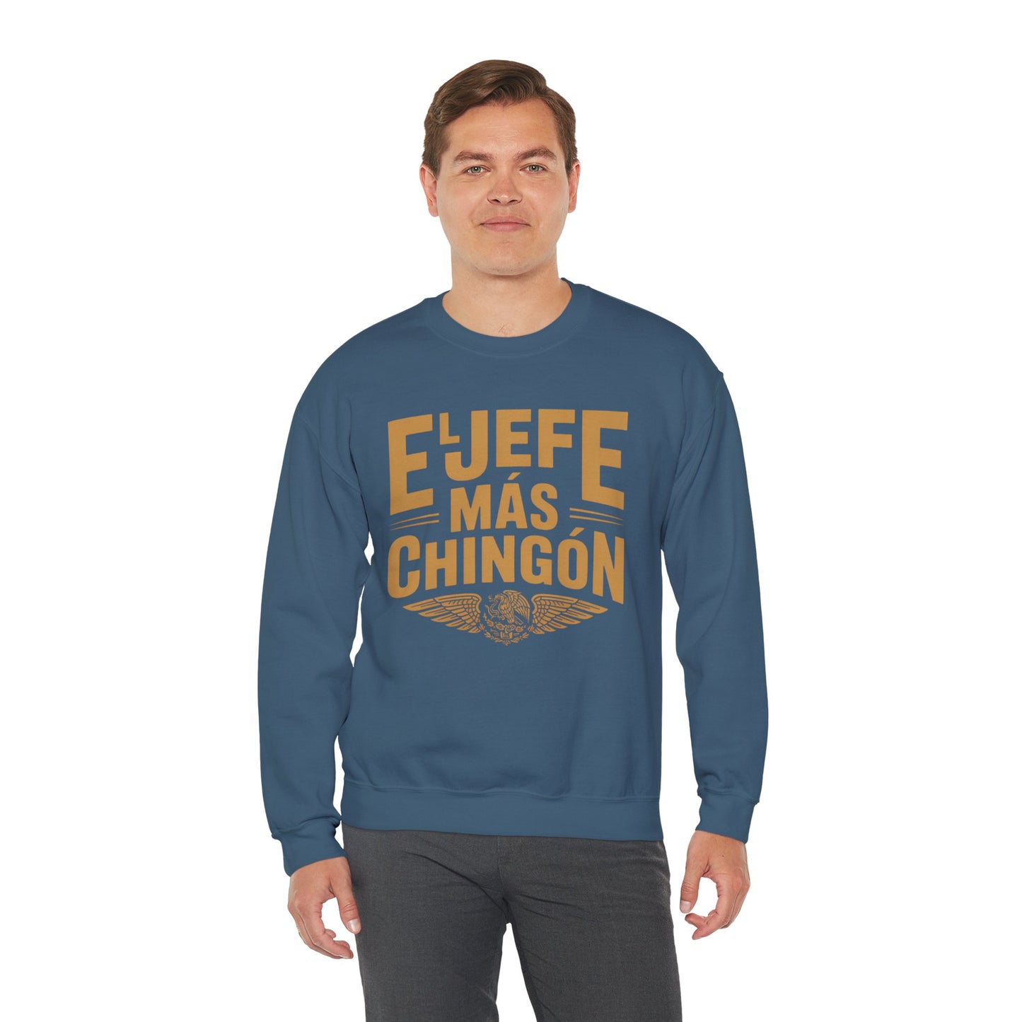 El Jefe Mas Chingon Sweatshirt - Latino Pride Boss Shirt, Hispanic Heritage Gift, Spanish Saying Sweater, Cultura Latina Clothing