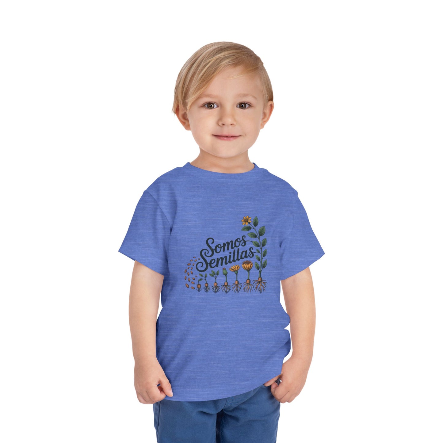 Somos Semillas Toddler T-Shirt | Latino Heritage Tee | Hispanic Culture Gift | Latinx Apparel | Somos Fuertes Shirt
