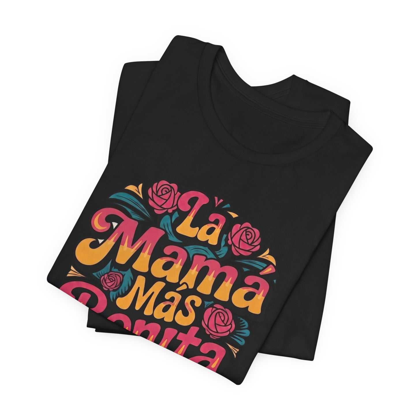 Groovy Art La Mama Mas Bonita Shirt, Mama Gift, Latina Mom Gift, Mom Birthday Gift, Mother's Day