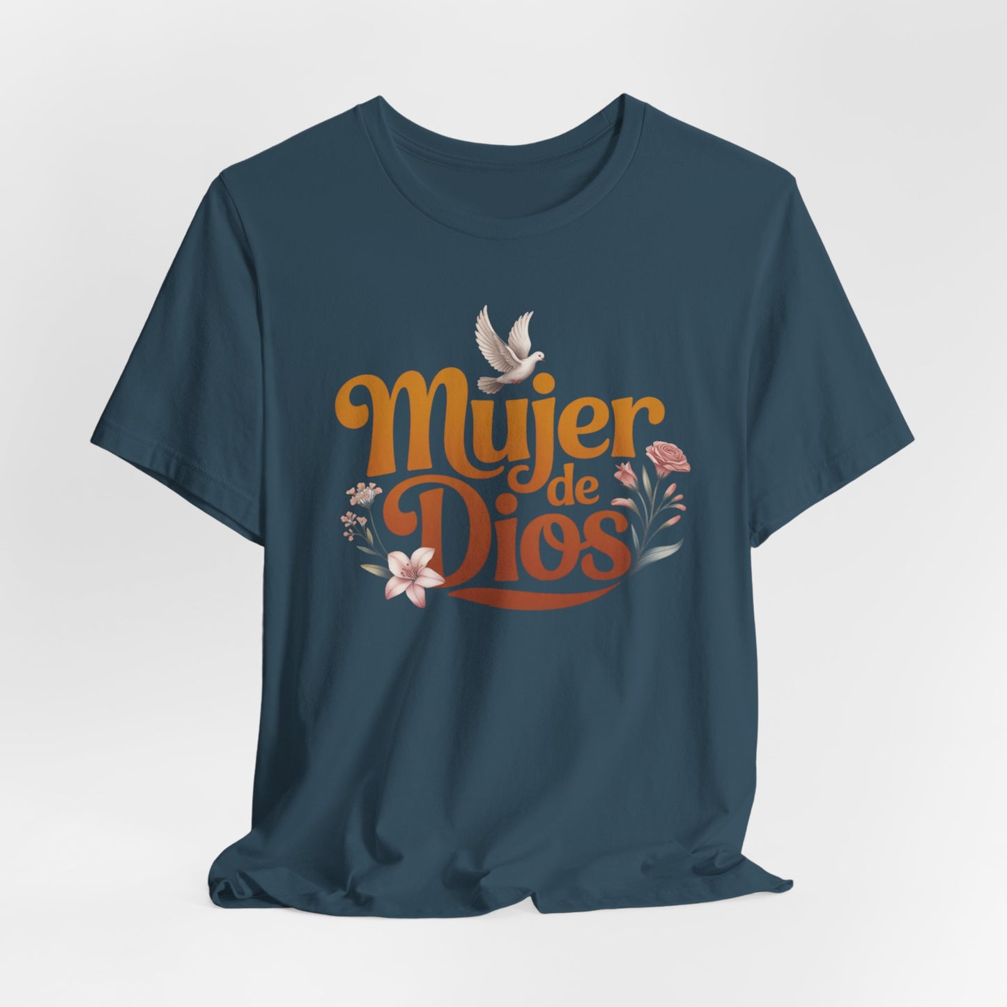 Mujer de Dios T-Shirt - Faith Based Latina Tee - Christian Spanish Gift - Catholic Blessed Mujer Shirt