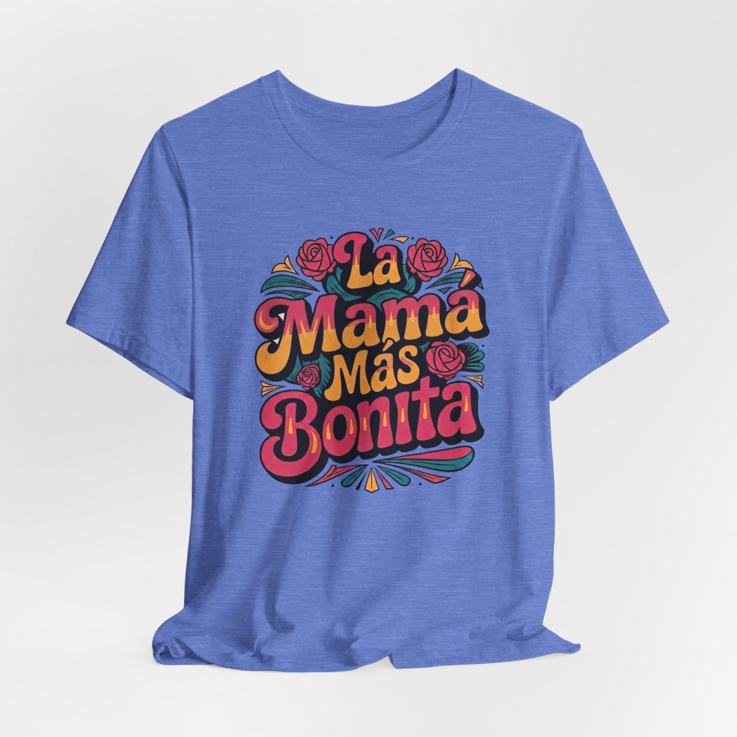 Groovy Art La Mama Mas Bonita Shirt, Mama Gift, Latina Mom Gift, Mom Birthday Gift, Mother's Day