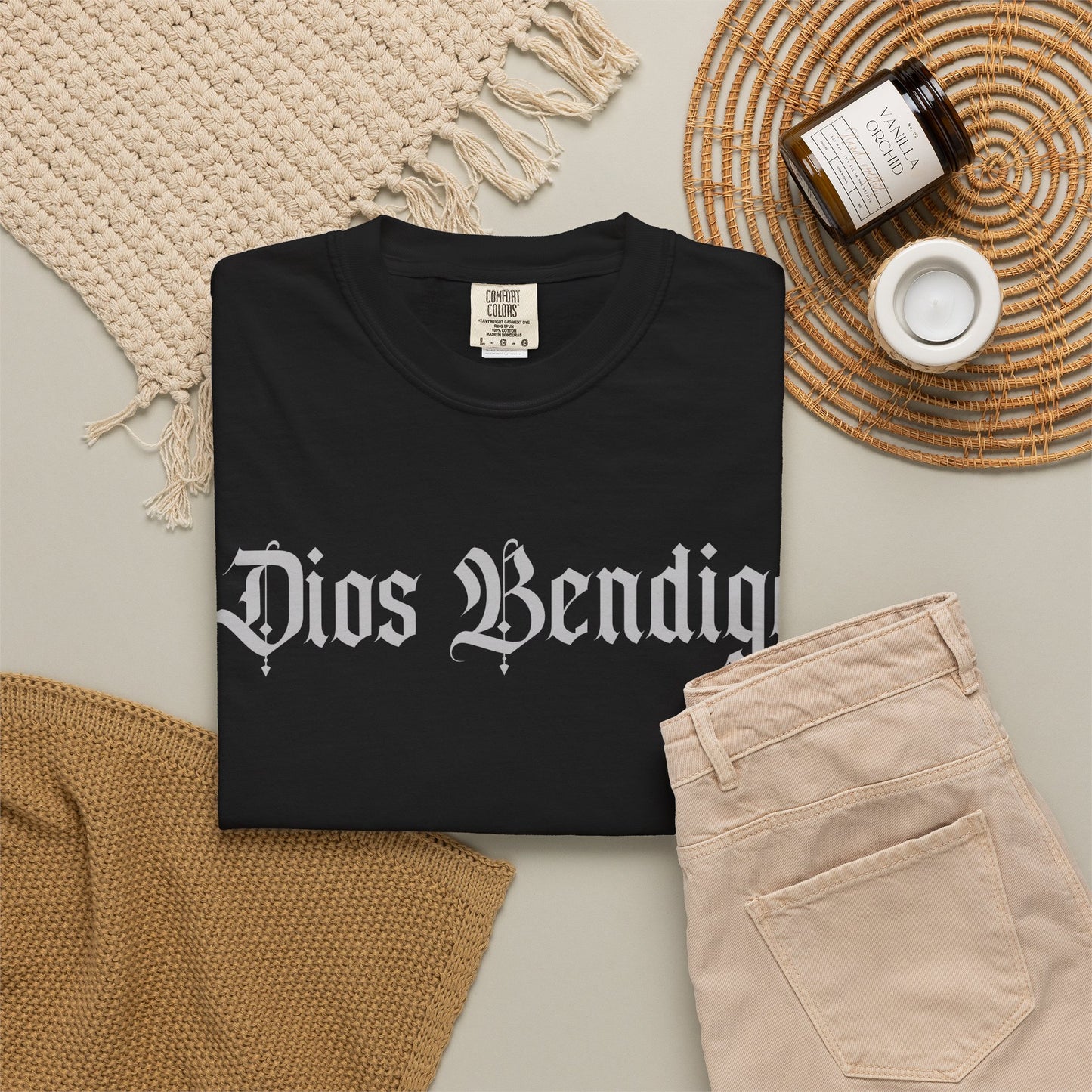 Dios Bendiga Shirt |  Chicano Streetwear Tee | Latino Graphic Tee | Camisa Cristiana | Comfort Colors T Shirt