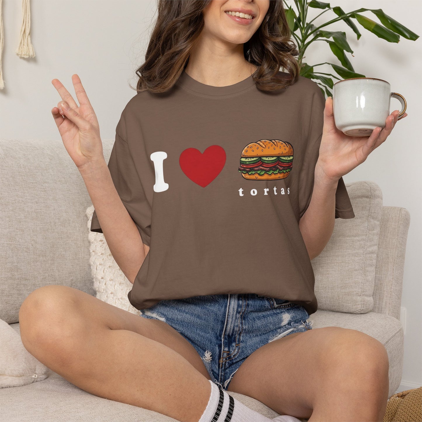 I love Tortas Shirt, Comfort Colors Bilingual Tee, Funny Gift for Men