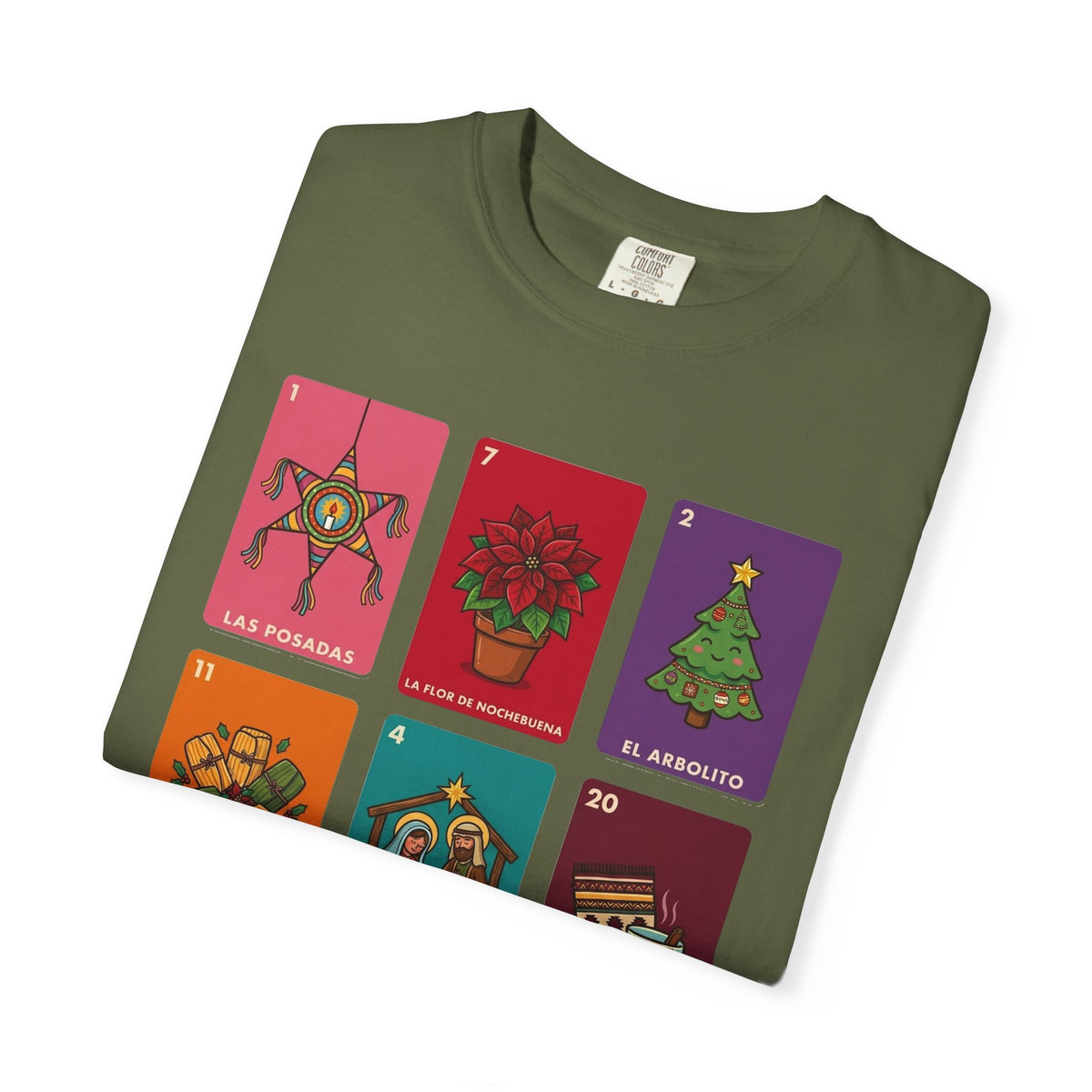 Loteria Navidad Shirt - Mexican Christmas Loteria Tee - Navidad Mexicana Posadas Tamales Ponche - Feliz Navidad Gift