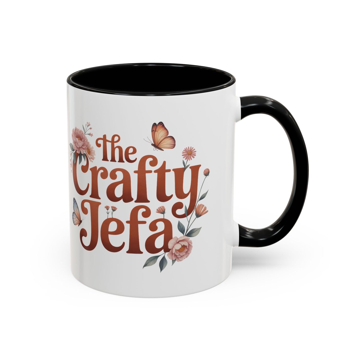 The Crafty Jefa Mug - Latina Boss Babe Coffee Cup - Empowerment Gift for Mujer Fuerte - Hispanic Boss Lady Present