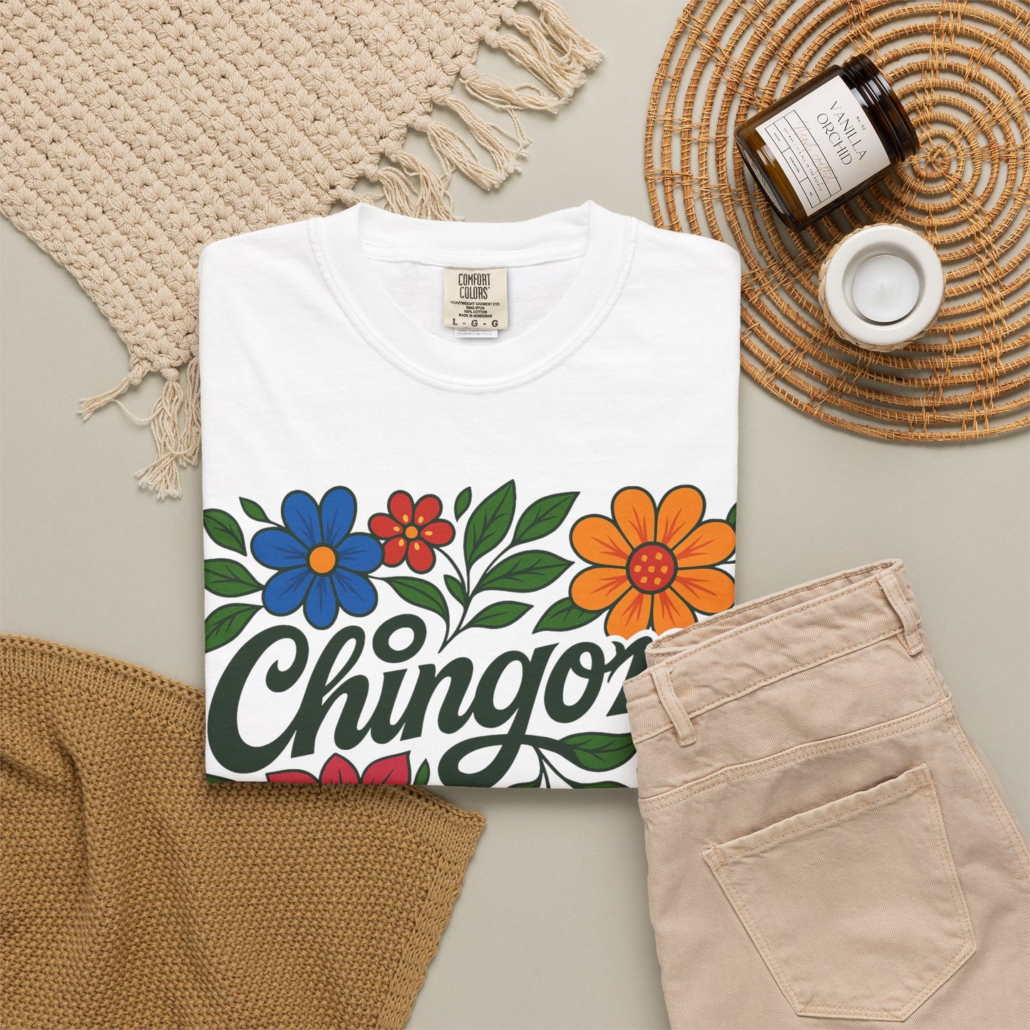 Chingona AF Shirt | Colorful Floral Latina T-Shirt | Empowerment Tee | Mexican Pride | Comfort Colors Tee | Latina Gift