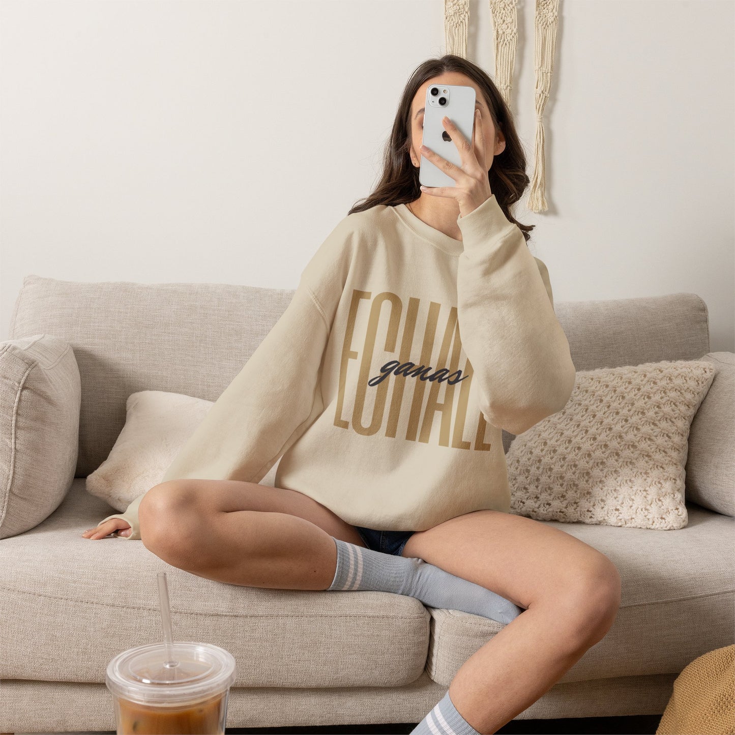 Echale Ganas Sweatshirt - Latina Motivational Gift - Spanish Inspirational Hoodie - Regalos Para Mujer - Latina Pride Pullover