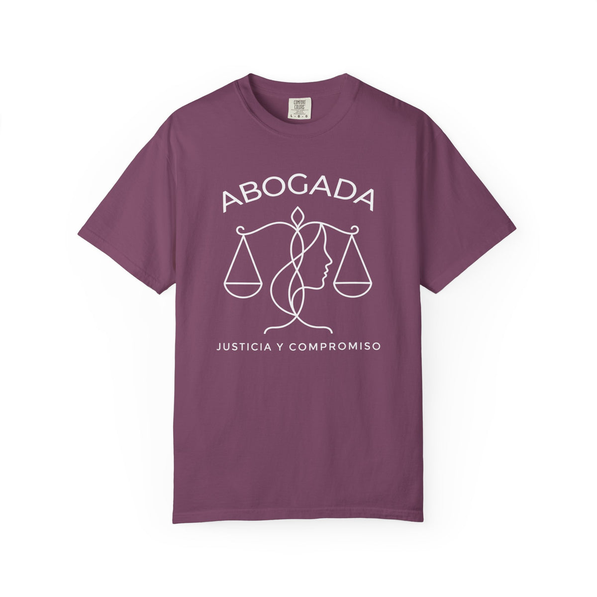Abogada Justicia y Compromiso Tee - Spanish Latina Lawyer Shirt - Abogada Gift