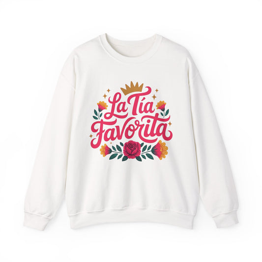Tia Sweatshirt - Proud Tia Gift - Latino Family Tia Shirt - Best Tia Ever - Mi Tia Favorita - Tia Vida Sweatshirt