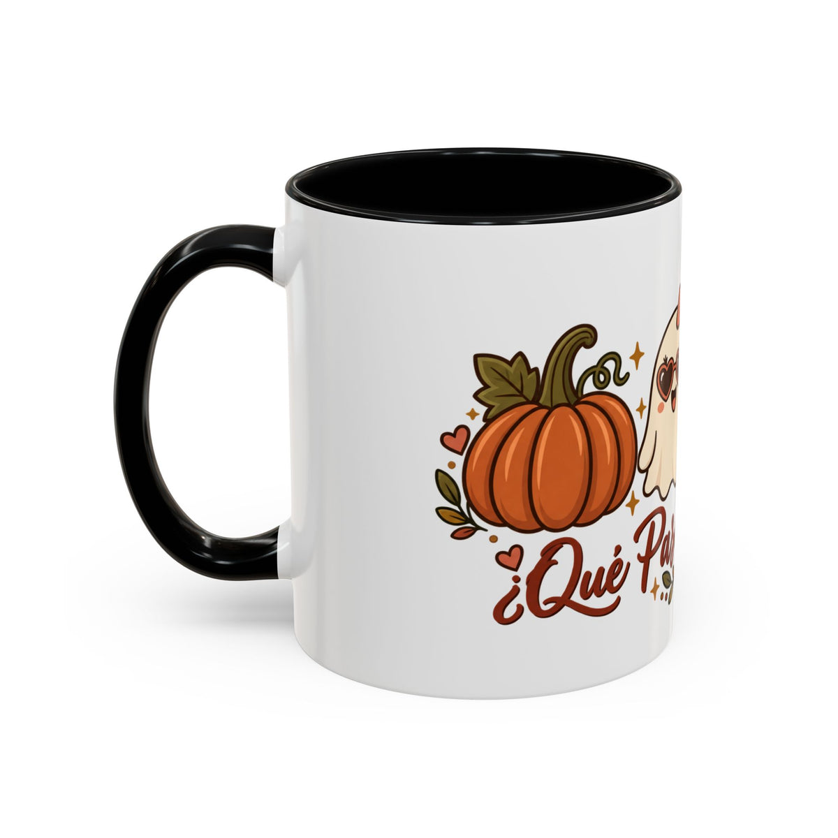 Que Pasa Calabaza Mug - Cute Fall Ghost Coffee Mug - Spanish Halloween Pumpkin Gift