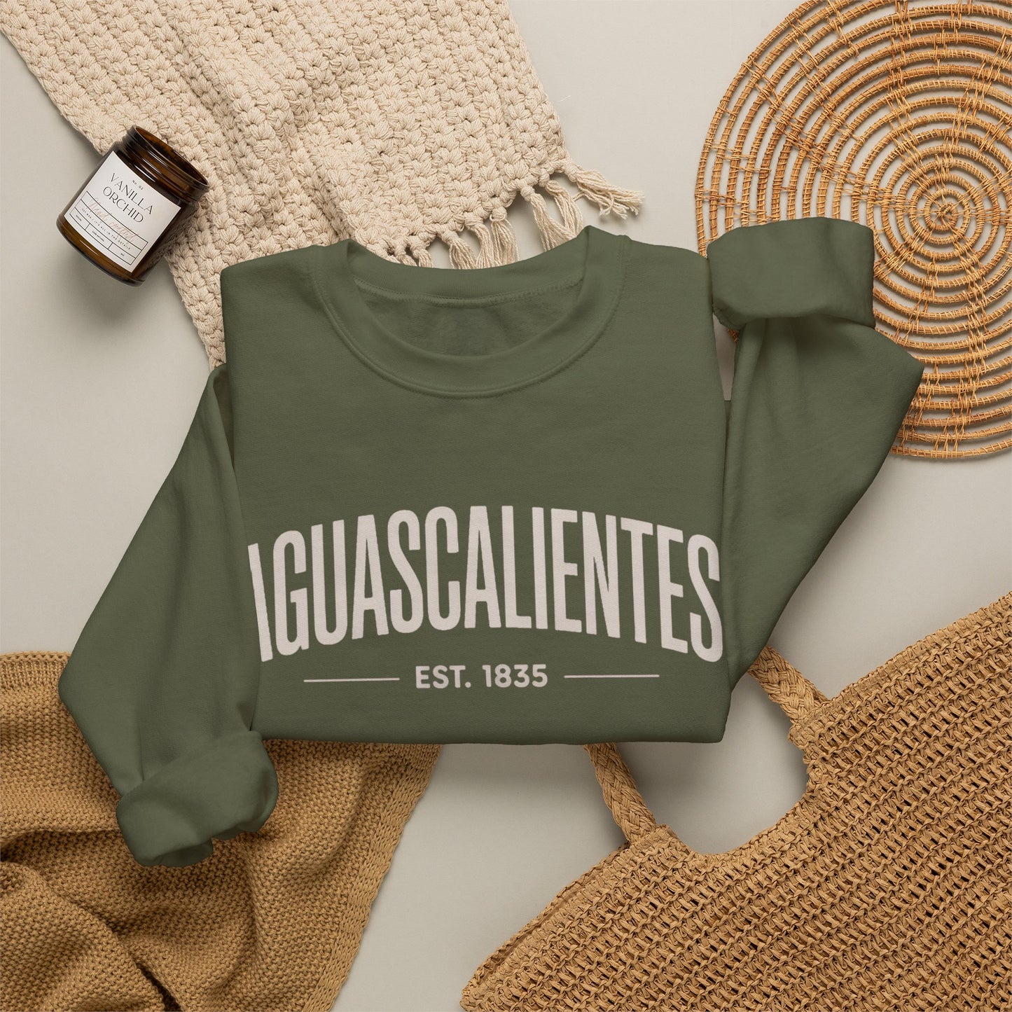 Aguascalientes Sweatshirt - Mexican State Pride Pullover - AGS Mexico Gift - Orgullo Mexicano Hispanic Heritage Wear