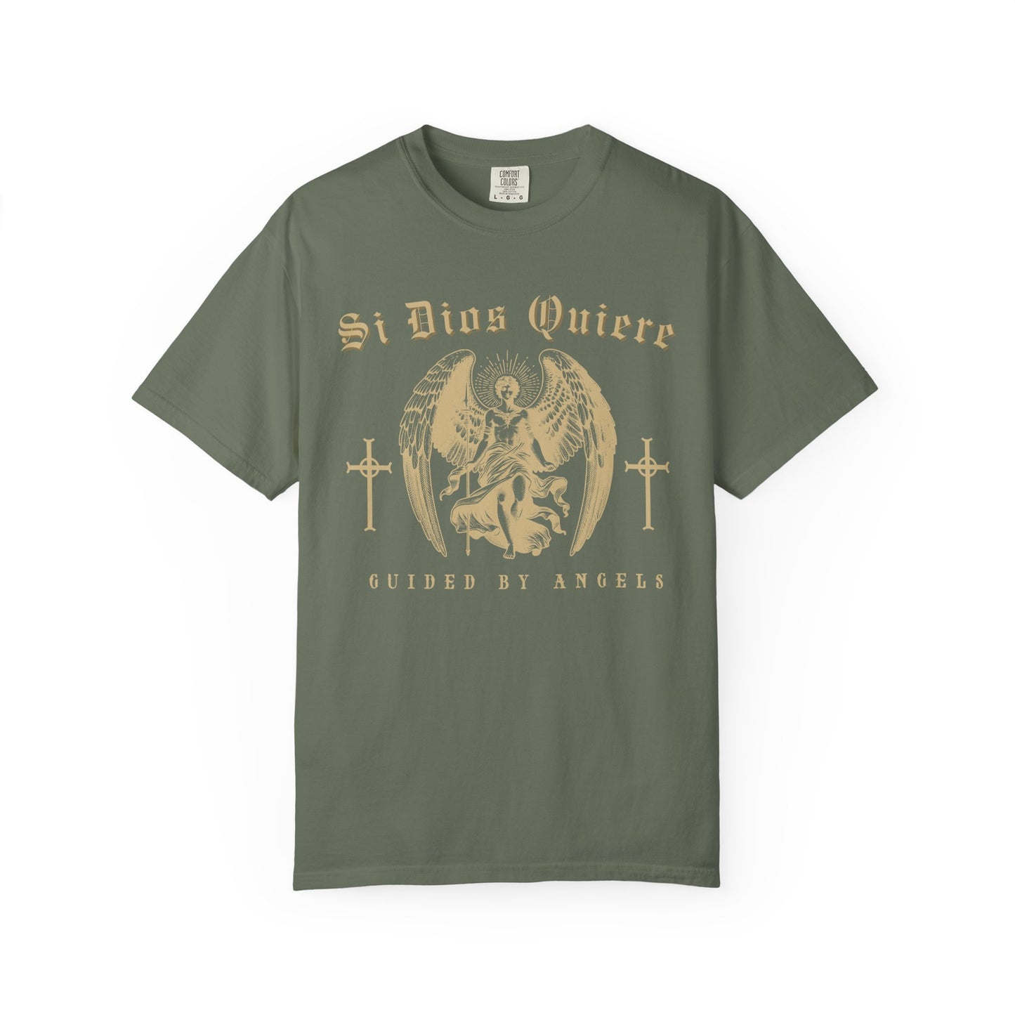 Si Dios Quiere Shirt |  Chicano Streetwear Tee | Latino Graphic Tee | Camisa Cristiana | Comfort Colors T Shirt