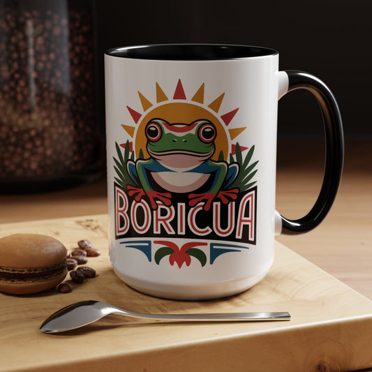 Boricua Mug - Puerto Rican Pride Coffee Cup - Boricua Gift - PR Island Pride - Hispanic Heritage Orgullo Boricua