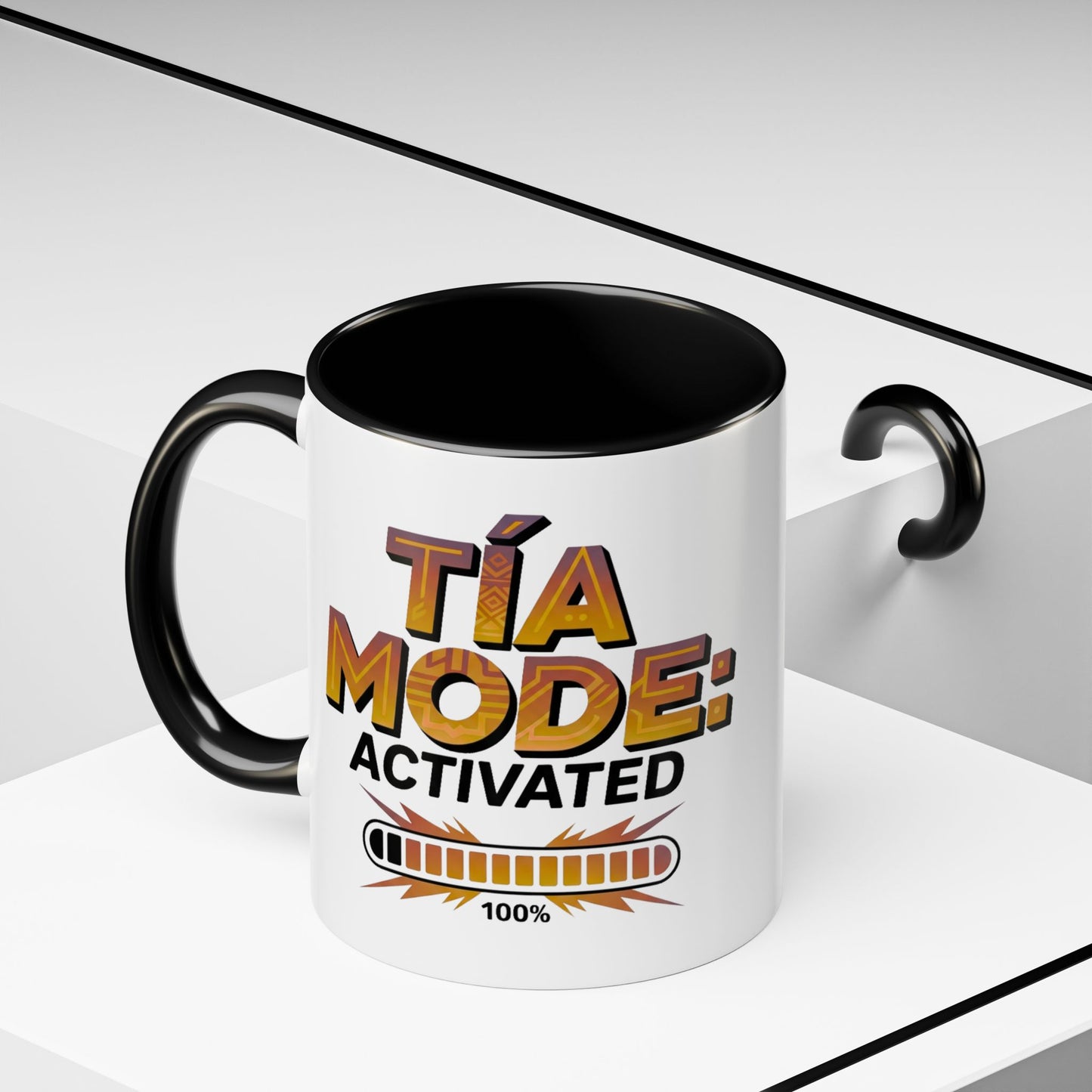 Tia Mode Activated Mug - Best Tia Ever Coffee Cup - Latino Family Gift - Tia Regalo - Spanish Aunt Gift - Mi Tia Favorita