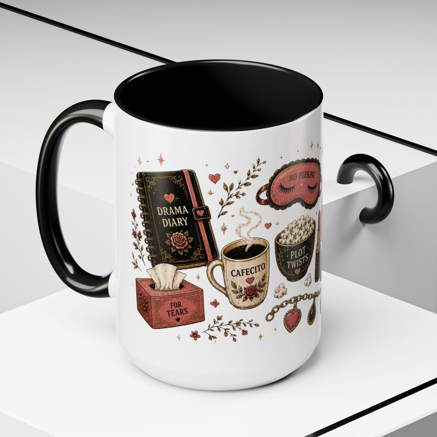 Novela Comadre Mug - Latina Gift for Coffee Lovers | Regalos para Mujer en Español | Bilingual Chisme Cup