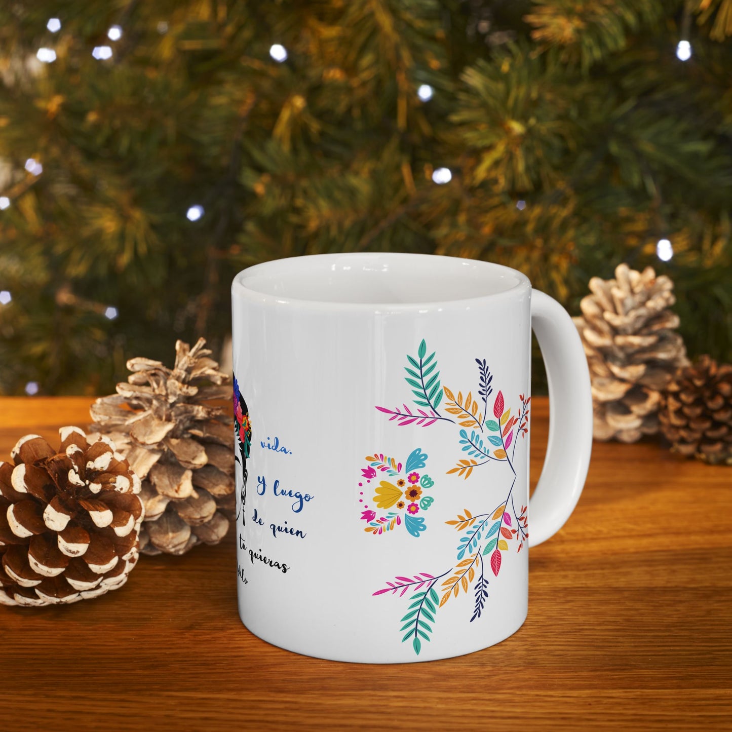 Enamorate en ti Quote Frida Kahlo Mug