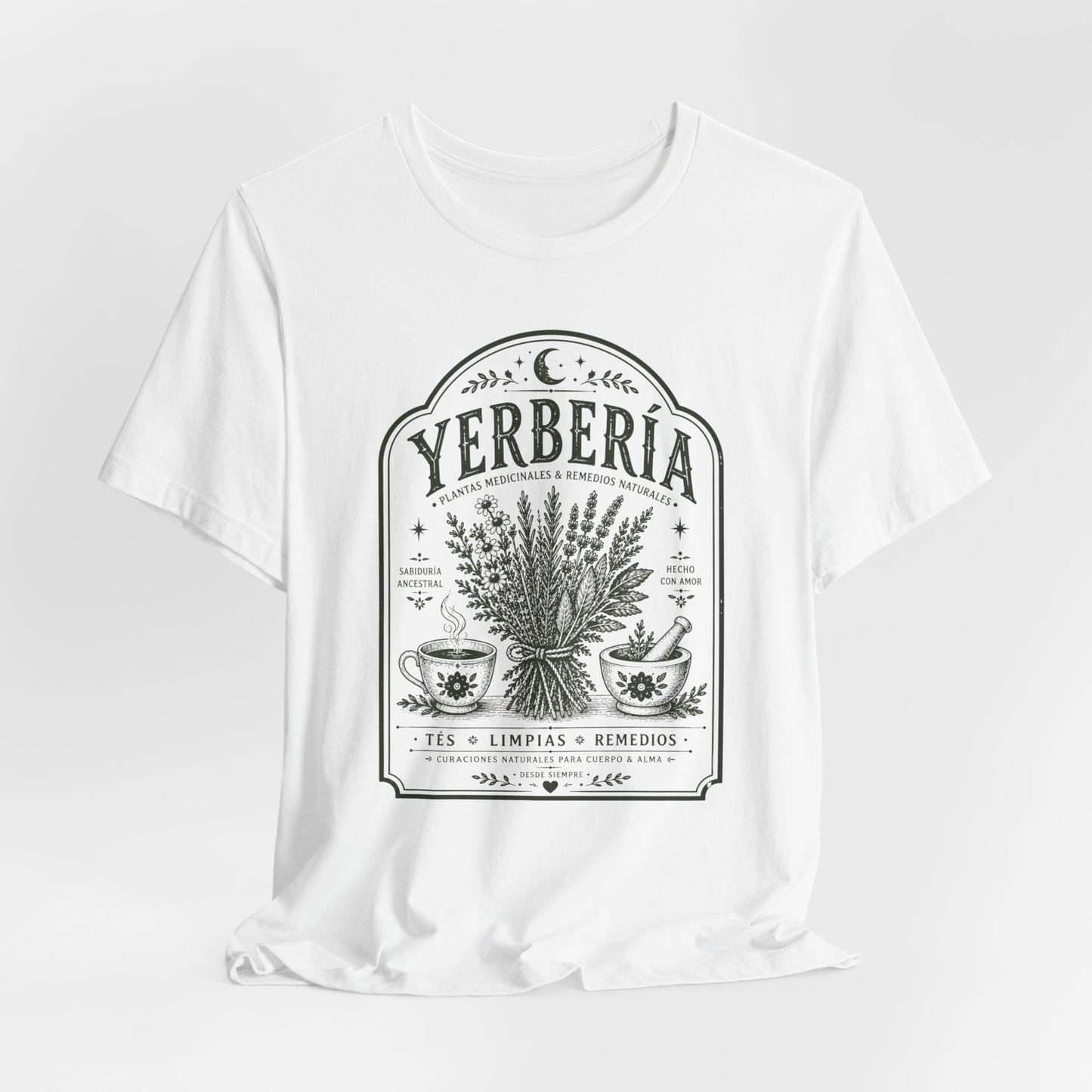 Yerberia T-Shirt - Latina Witch Tee, Spanish Gift for Her, Mystical Latina Pride Shirt, Regalos Para Mujer