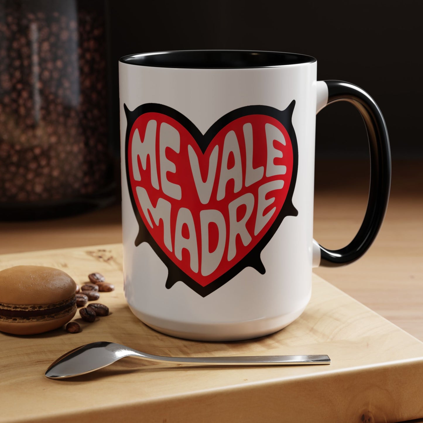 Me Vale Madre Mug - Funny Mexican Saying Cup | Latino Family Gift | Spanish Phrases Coffee Mug | Dicho Mexicano
