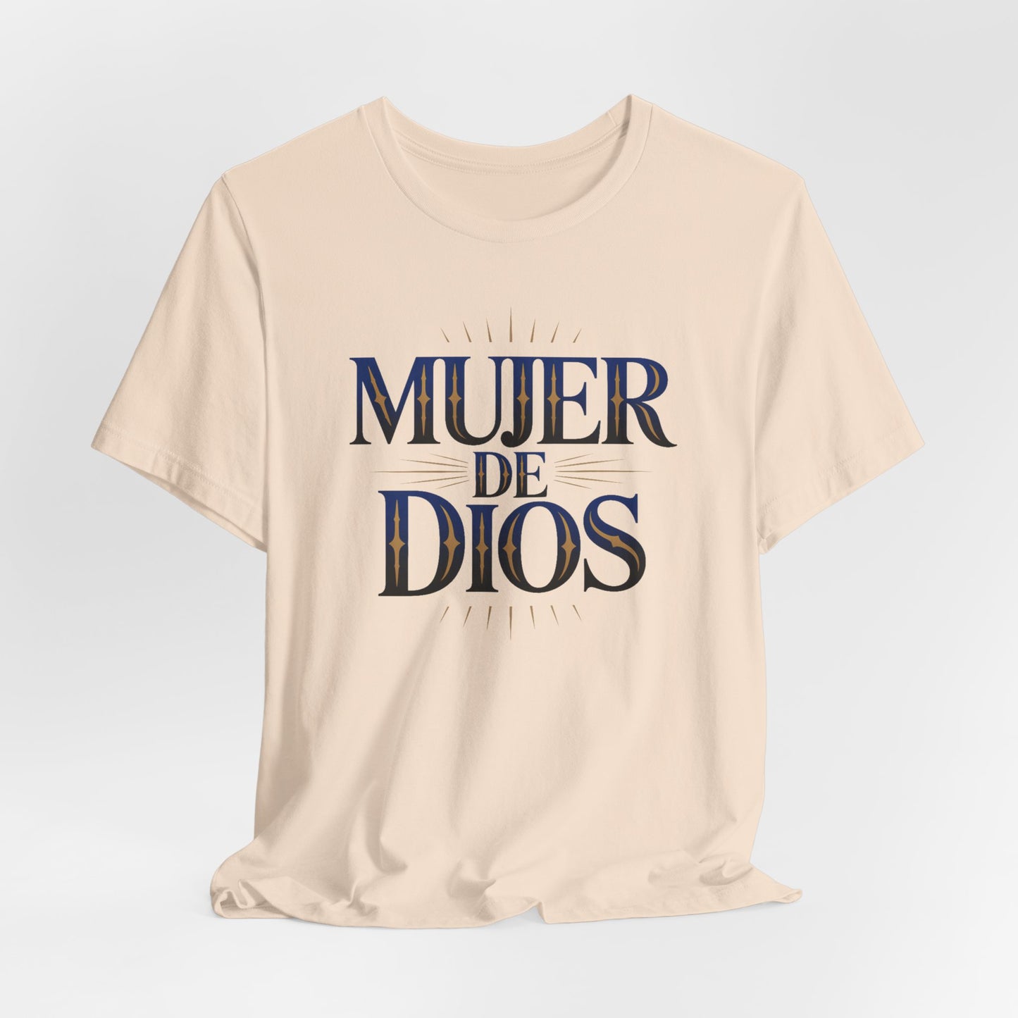 Mujer de Dios T-Shirt - Christian Latina Faith Tee - Spanish Religious Gift - Catholic Women Shirt - Fe Cristiana