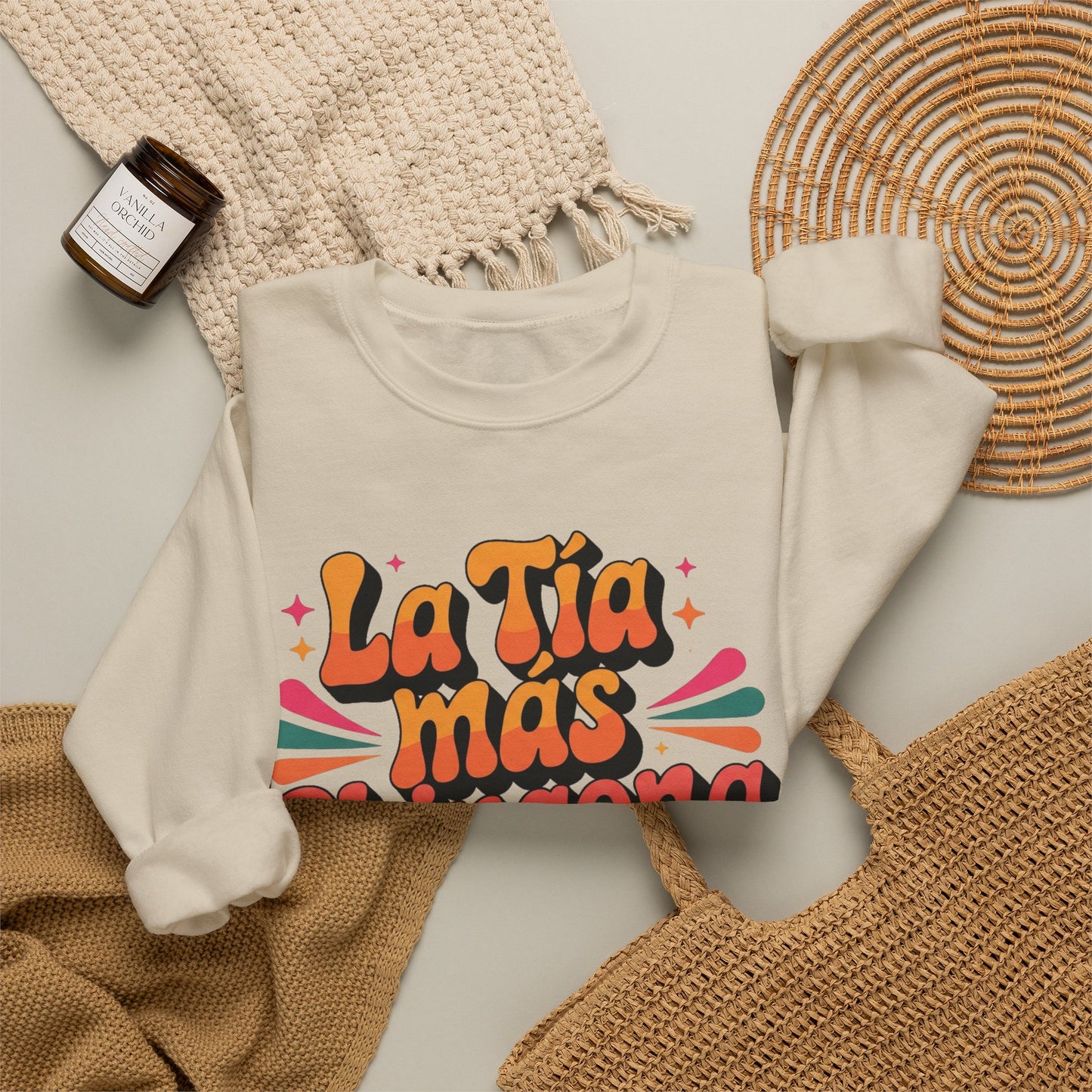 Tia Sweatshirt - Best Tia Ever Regalo Gift - Proud Tia Vida Pullover - Latino Family Gift - Mi Tia Favorita Sweater