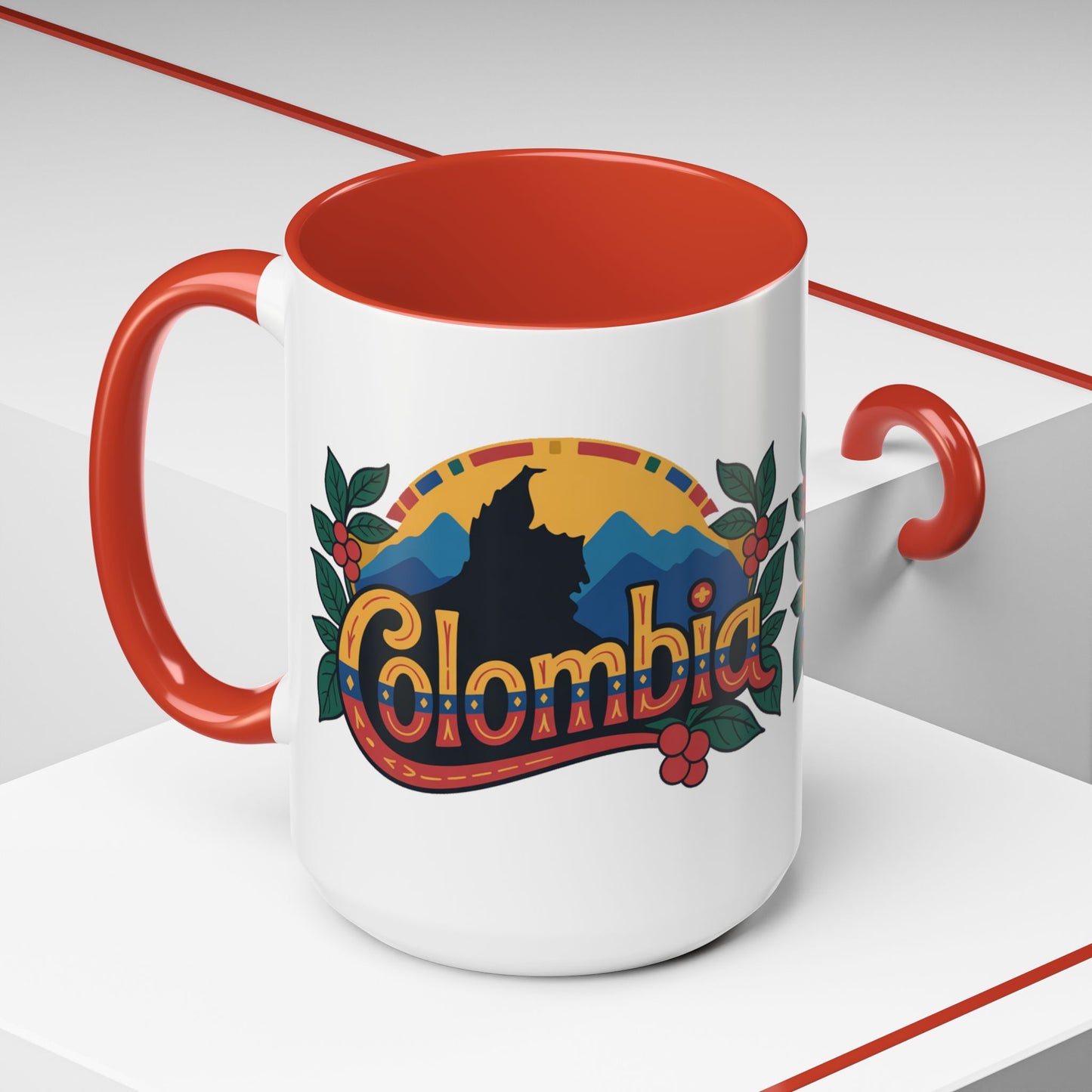 Colombia Mug - Colombian Heritage Pride Coffee Cup | Taza Colombia | Hispanic Pride Gift | Orgullo Colombiano | Colombian Coffee