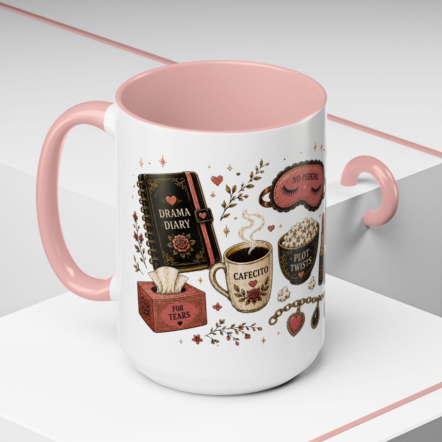 Novela Comadre Mug - Latina Gift for Coffee Lovers | Regalos para Mujer en Español | Bilingual Chisme Cup