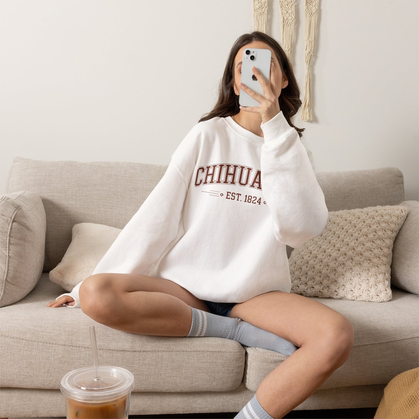 Chihuahua Sweatshirt - Mexican Heritage Pride Wear - Perrito Lindo Gift - Sudadera Mexicana - Chihuahua Mama
