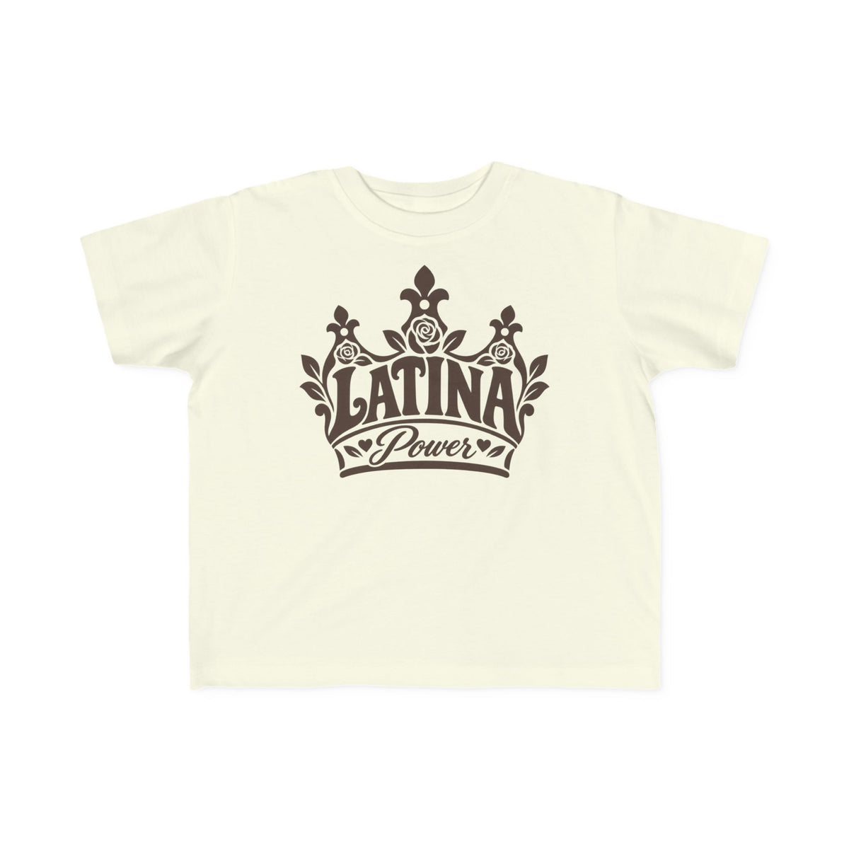 Latina Power Crown Toddler Tee - Mexican Latina Pride Toddler Shirt - Latina Girl Gift - Reina Corona Spanish Toddler
