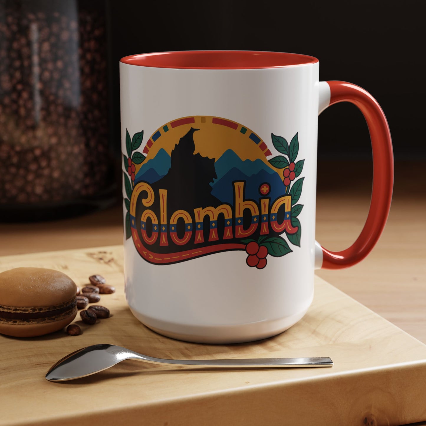 Colombia Mug - Colombian Heritage Pride Coffee Cup | Taza Colombia | Hispanic Pride Gift | Orgullo Colombiano | Colombian Coffee