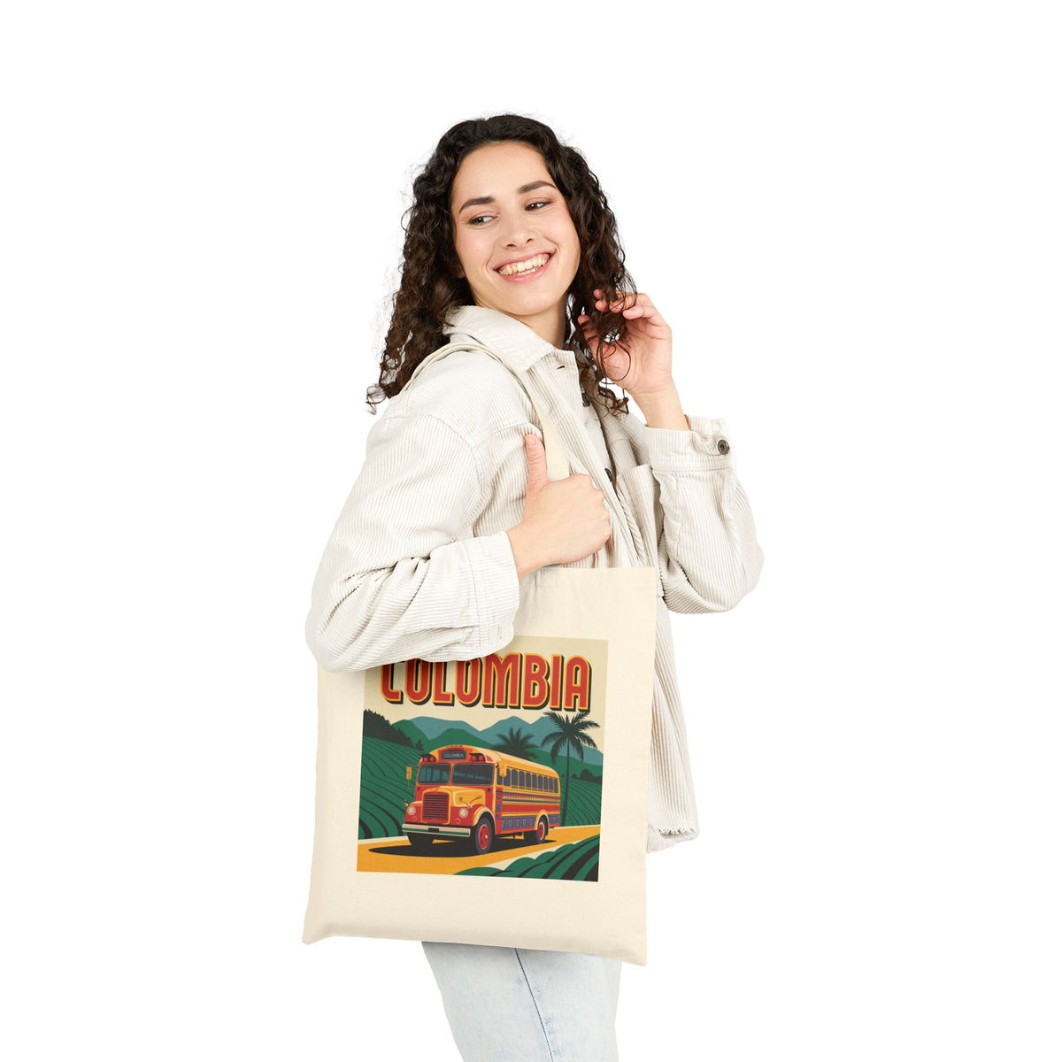 Chiva Colombia Tote - Colombian Bus Bag - Colombia Pride Reusable Tote