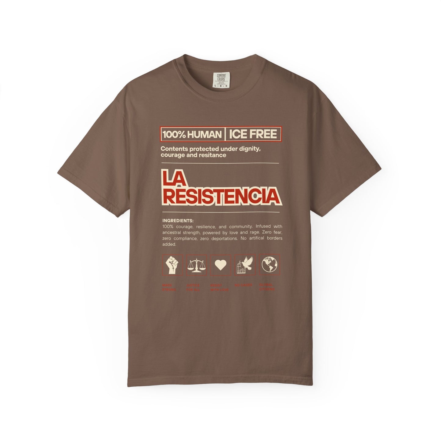 La Resistencia ICE FREE Shirt | Immigrant Shirt Activites Tee |  Political Shirt | Bilingual Shirt