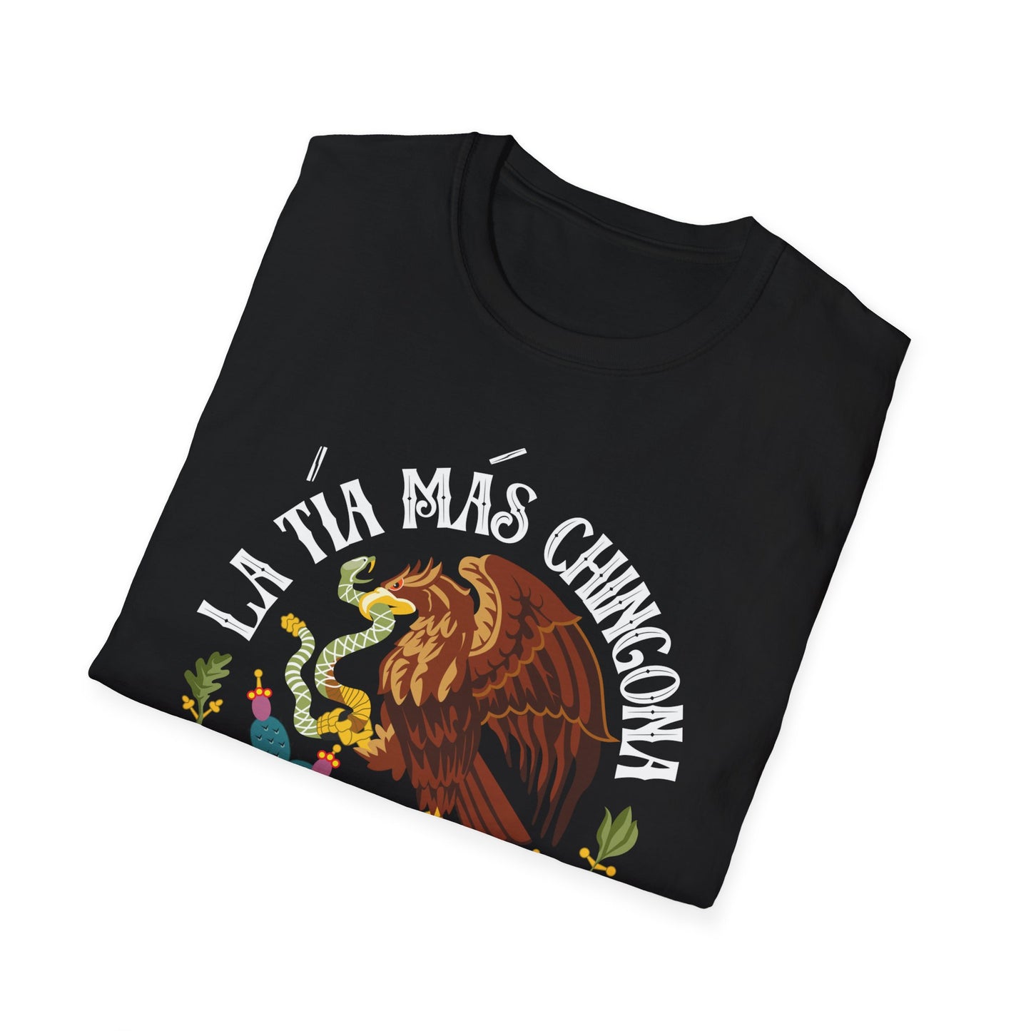 La Tia Mas Chingona | Mexican Shirt Unisex Softstyle T-Shirt | Tio Gifts , Camisa Para Hombre Latino
