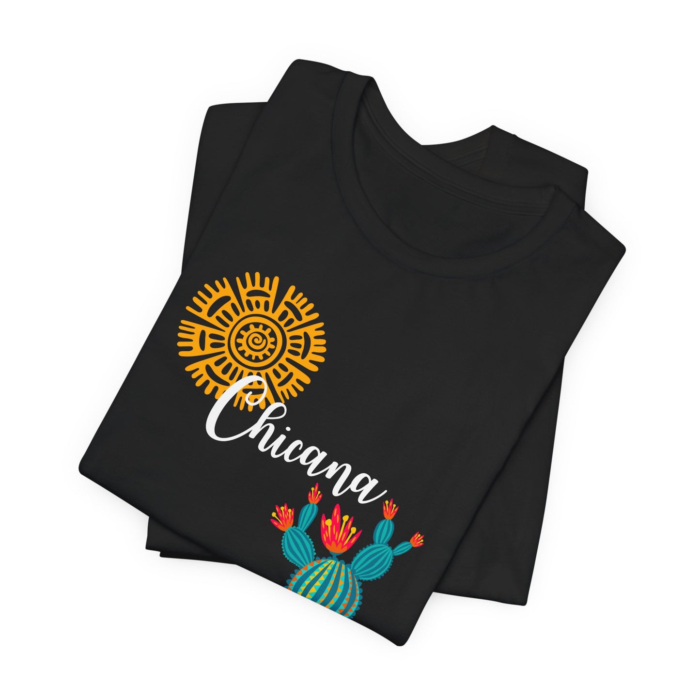 Chicana Shirt gift for Her Cactus Nopal Sol Tee Aztec Mayan Incan Latina Feminist