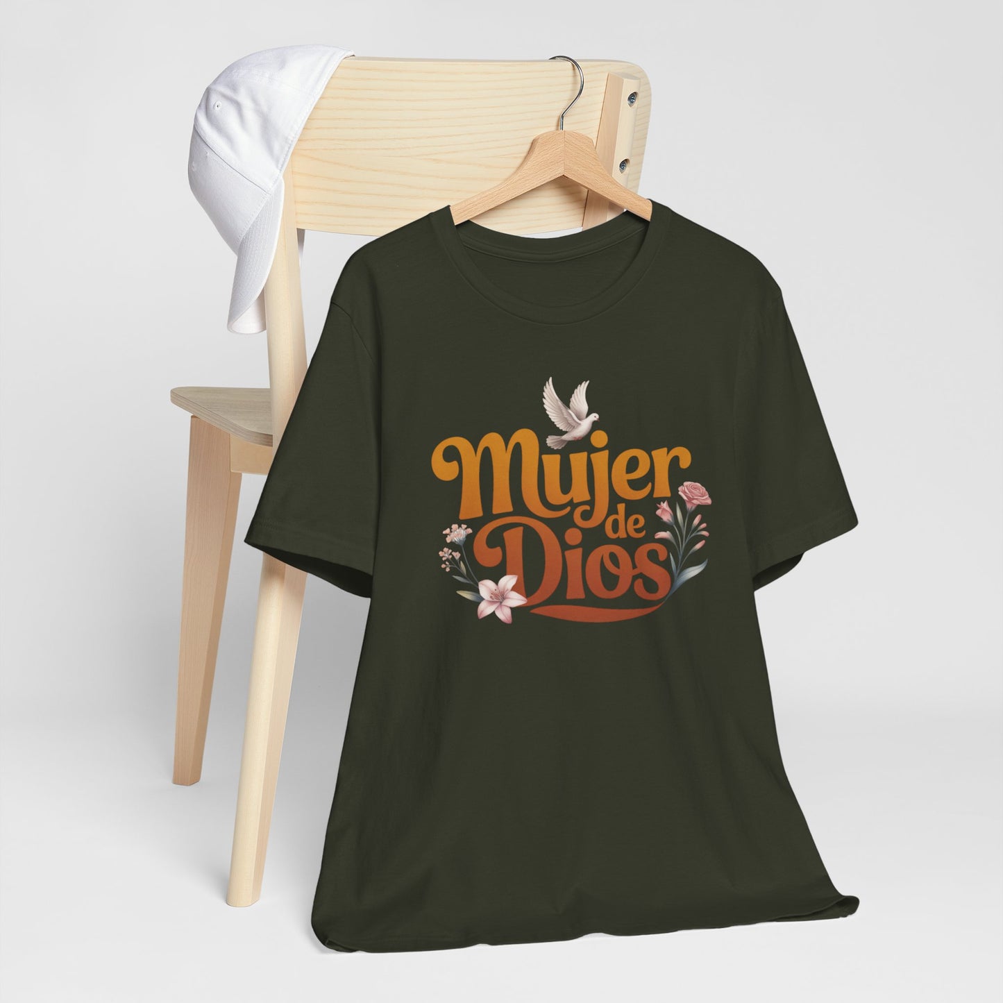 Mujer de Dios T-Shirt - Faith Based Latina Tee - Christian Spanish Gift - Catholic Blessed Mujer Shirt